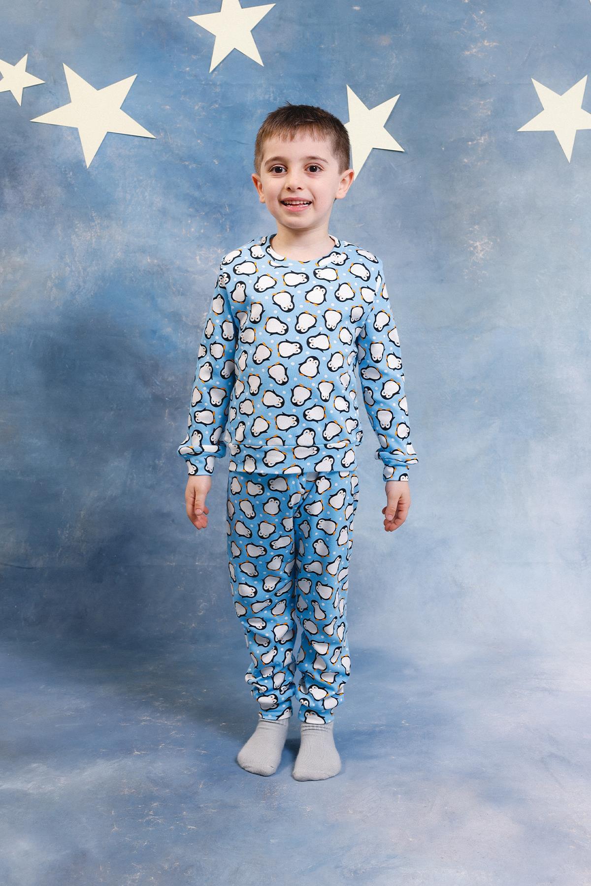 Perendi Erkek Çocuk %100 Pamuk Pijama Takımı fotoğrafı 3 (önizleme)