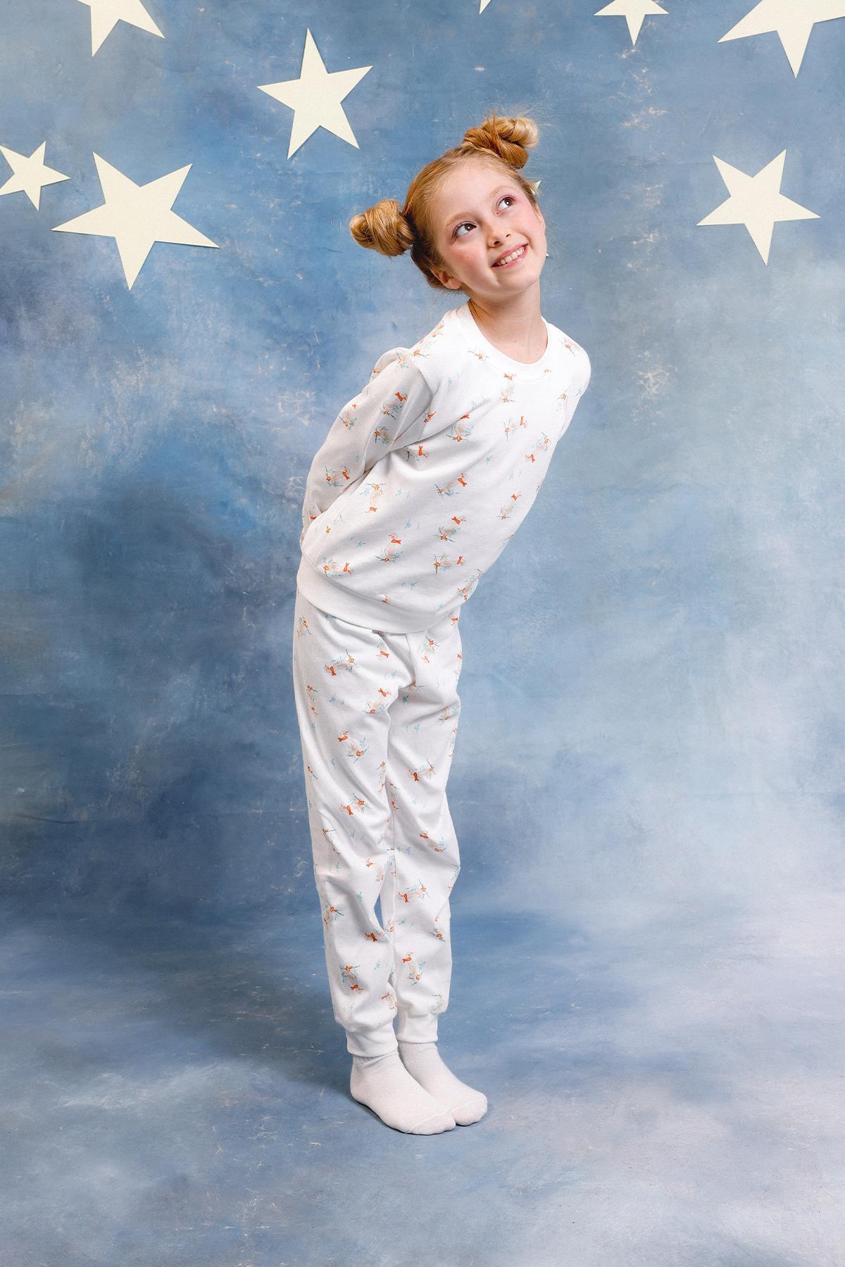 Perendi Kız Çocuk %100 Pamuk Pijama Takımı fotoğrafı 2 (önizleme)