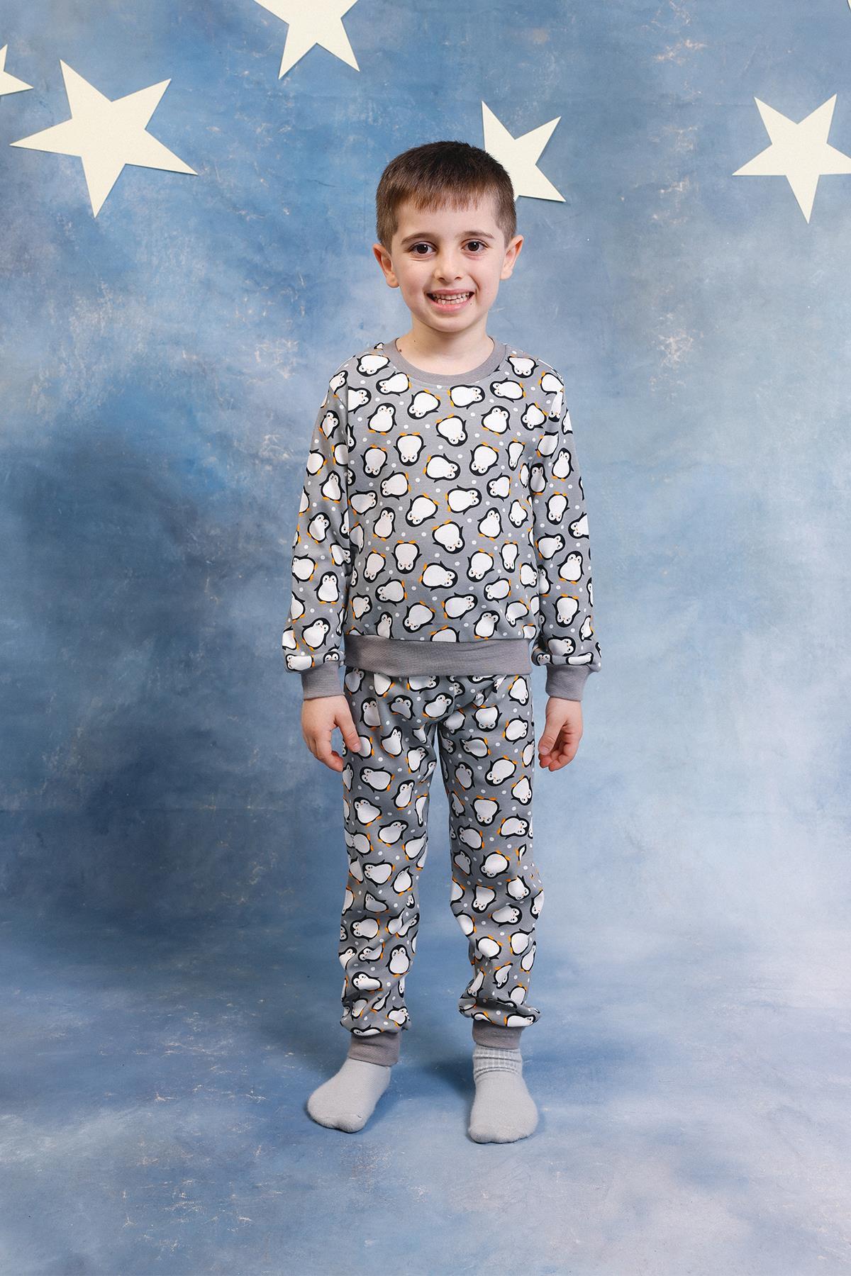 Perendi Erkek Çocuk %100 Pamuk Pijama Takımı fotoğrafı 6 (önizleme)