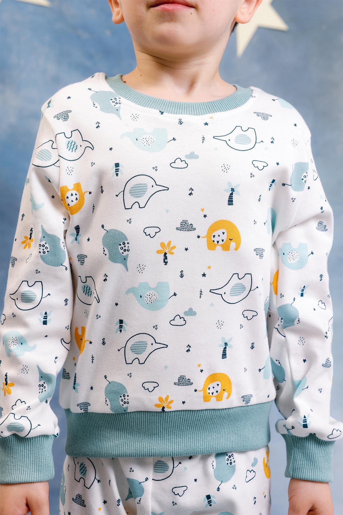 Perendi Erkek Çocuk %100 Pamuk Pijama Takımı fotoğrafı 3 (önizleme)