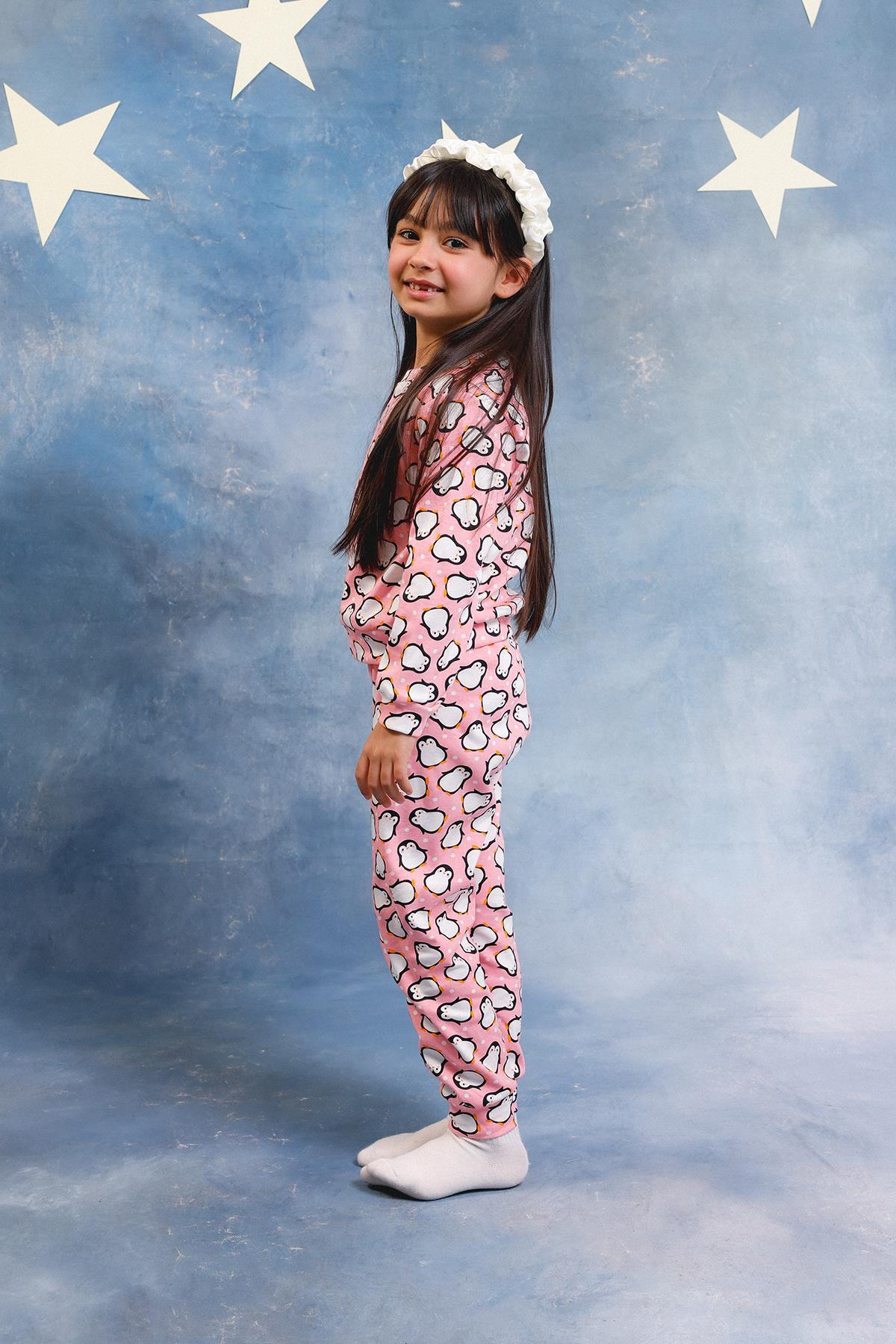 Perendi Kız Çocuk %100 Pamuk Pijama Takımı fotoğrafı 2 (önizleme)