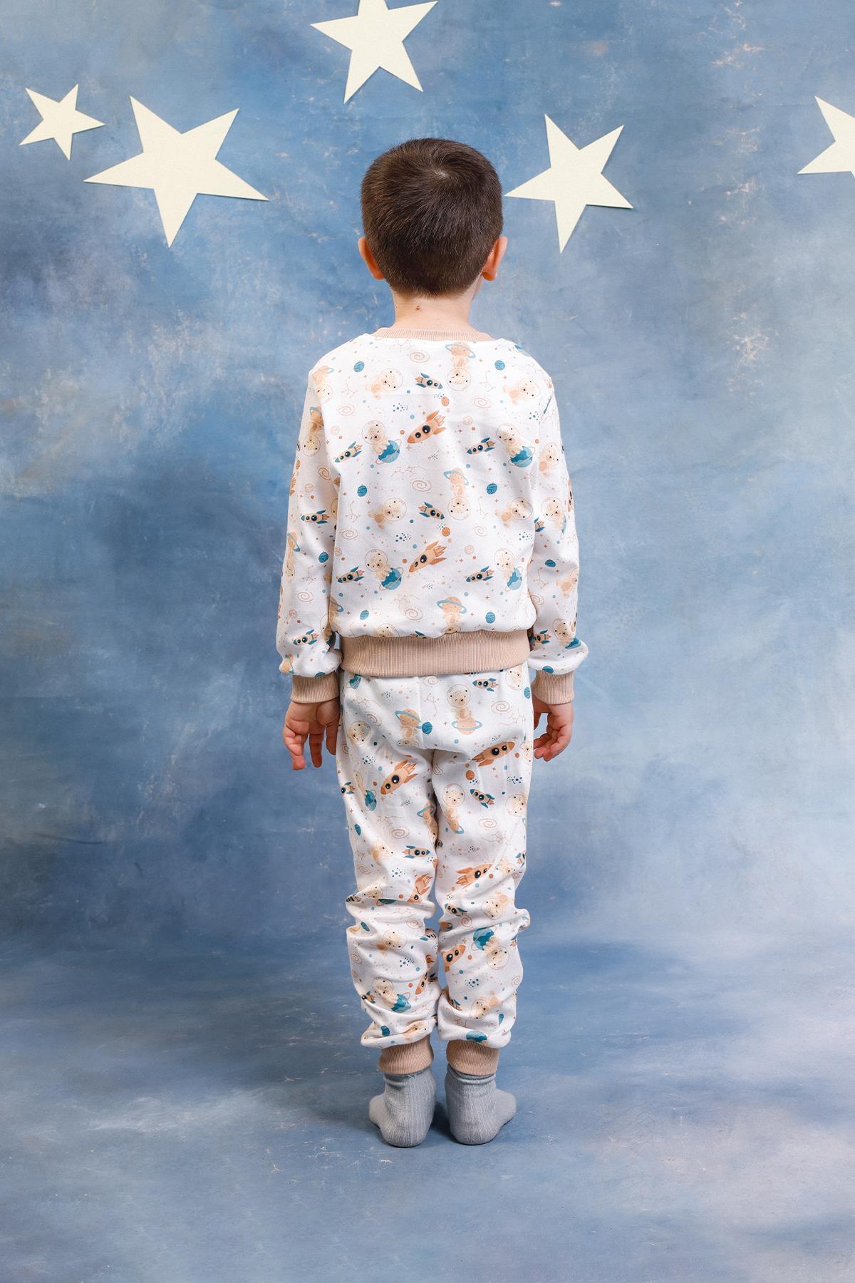 Perendi Erkek Çocuk %100 Pamuk Pijama Takımı fotoğrafı 3 (önizleme)