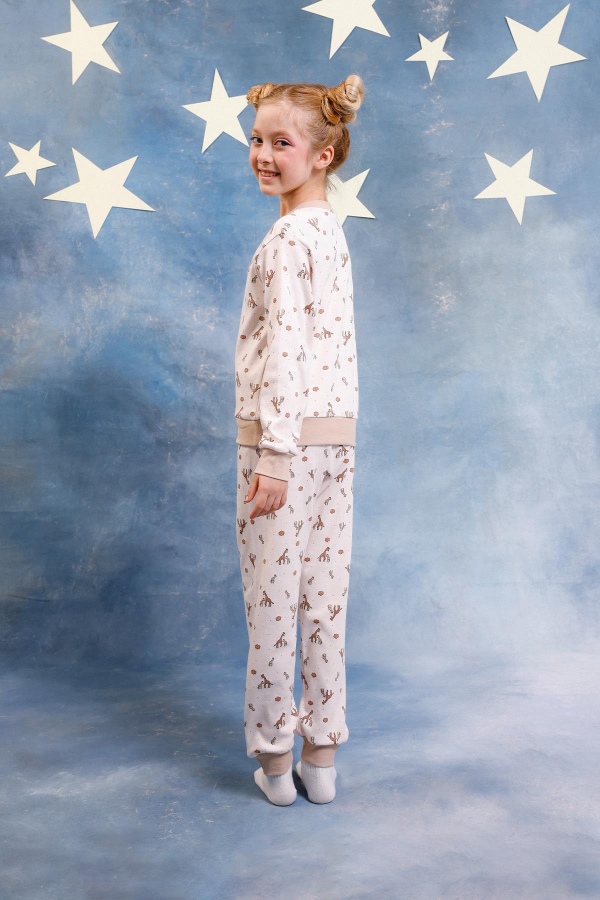 Perendi Kız Çocuk %100 Pamuk Pijama Takımı fotoğrafı 3 (önizleme)