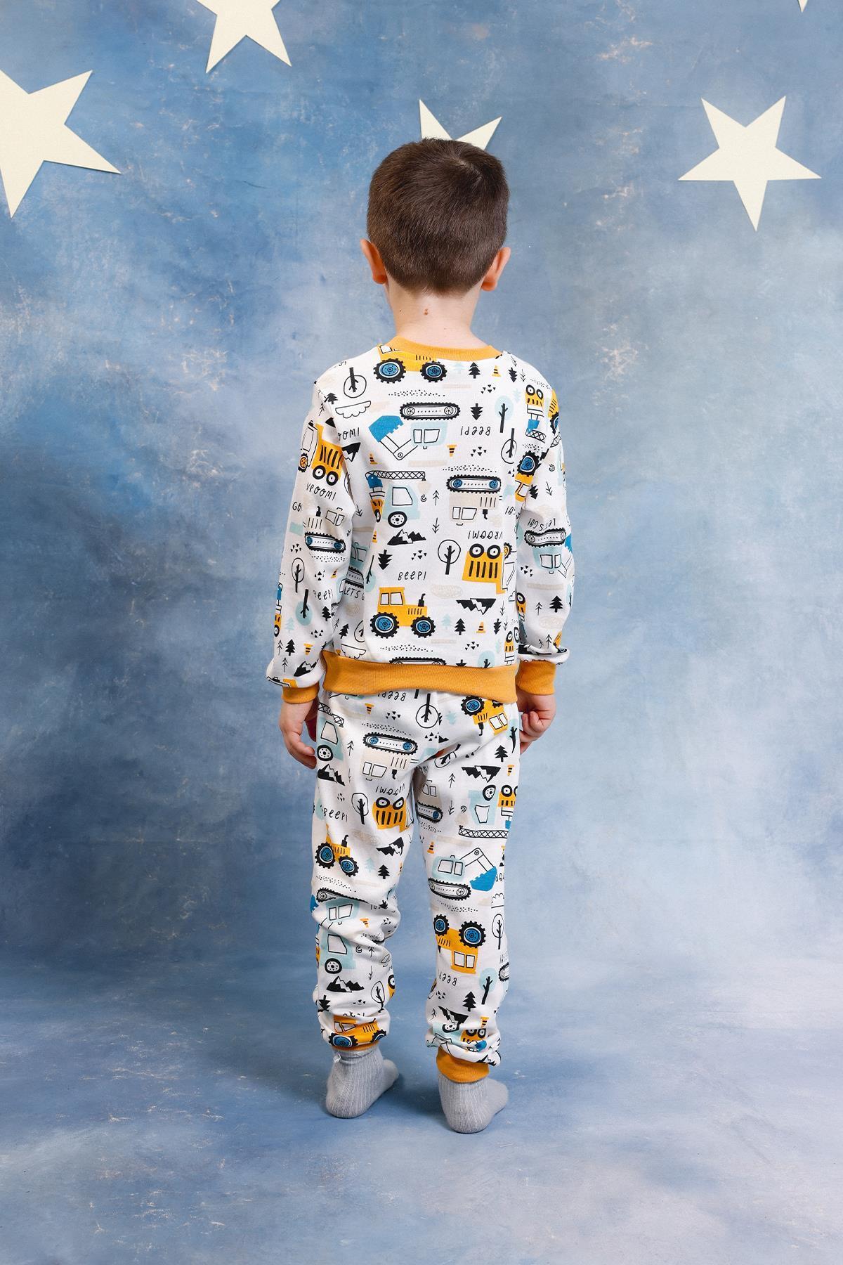 Perendi Erkek Çocuk %100 Pamuk Pijama Takımı fotoğrafı 3 (önizleme)