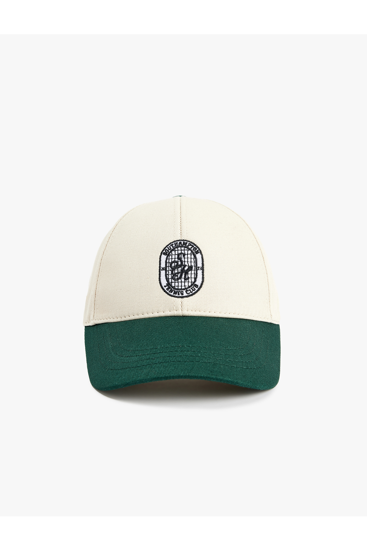 Koton  Nakışlı Pamuklu Renk Kontrastlı Kep Şapka