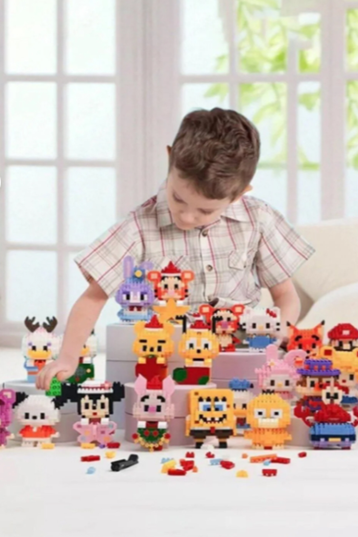şekeyci New Block Bricks Nick Wild Karakter Figürü 3D Yapboz