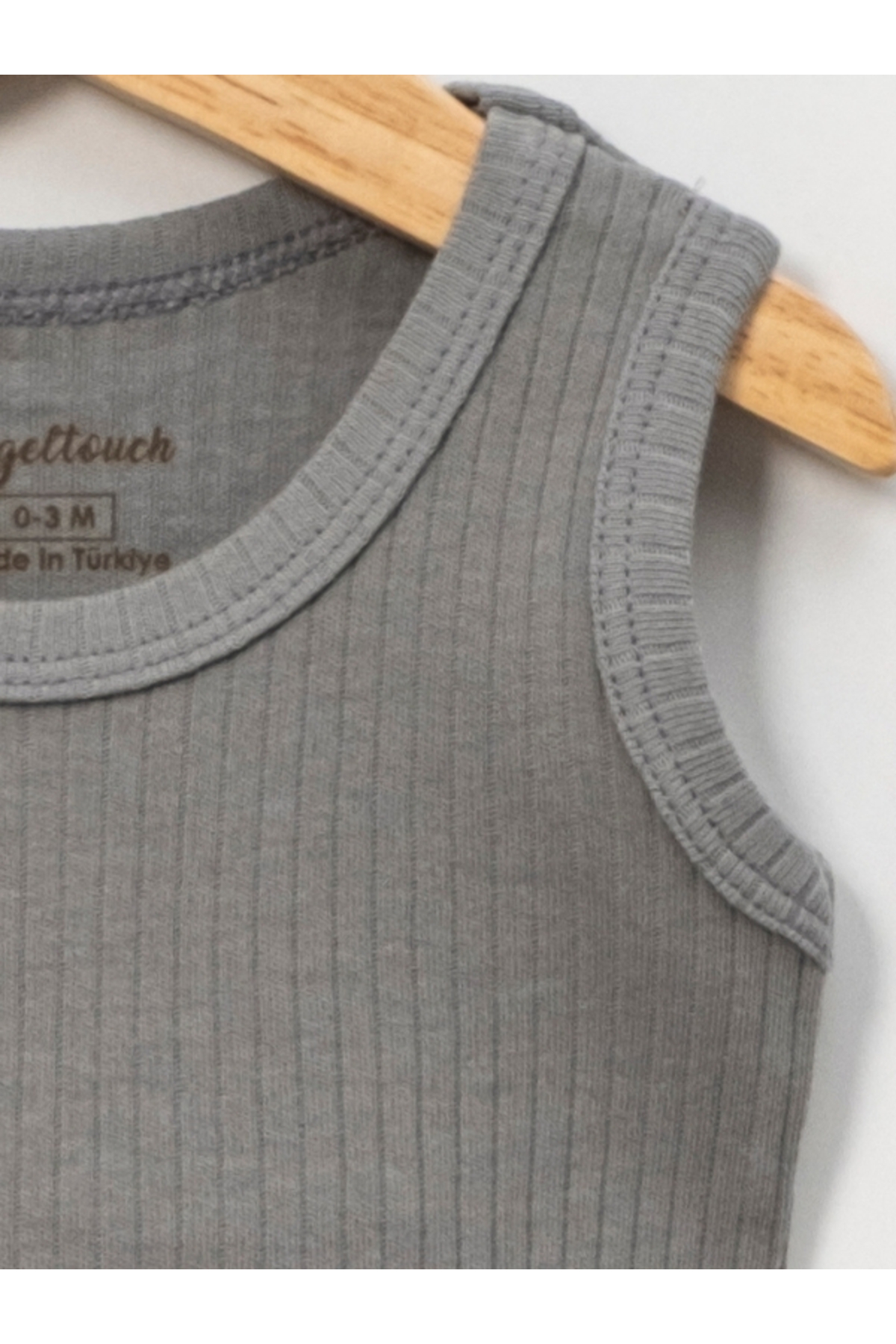 Angeltouch Pamuklu Kız Erkek Bebek Çocuk Body Askılı Raporlu fotoğrafı 3 (önizleme)