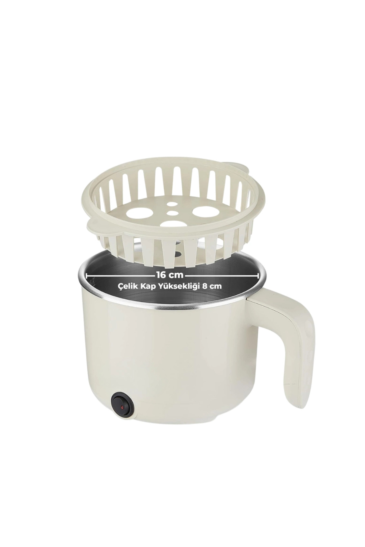 eco port Mini Elektrikli Yemek Pişirici 1 Litre Buharlı Pişirme Tepsili Mutfak Tenceresi fotoğrafı 4 (önizleme)