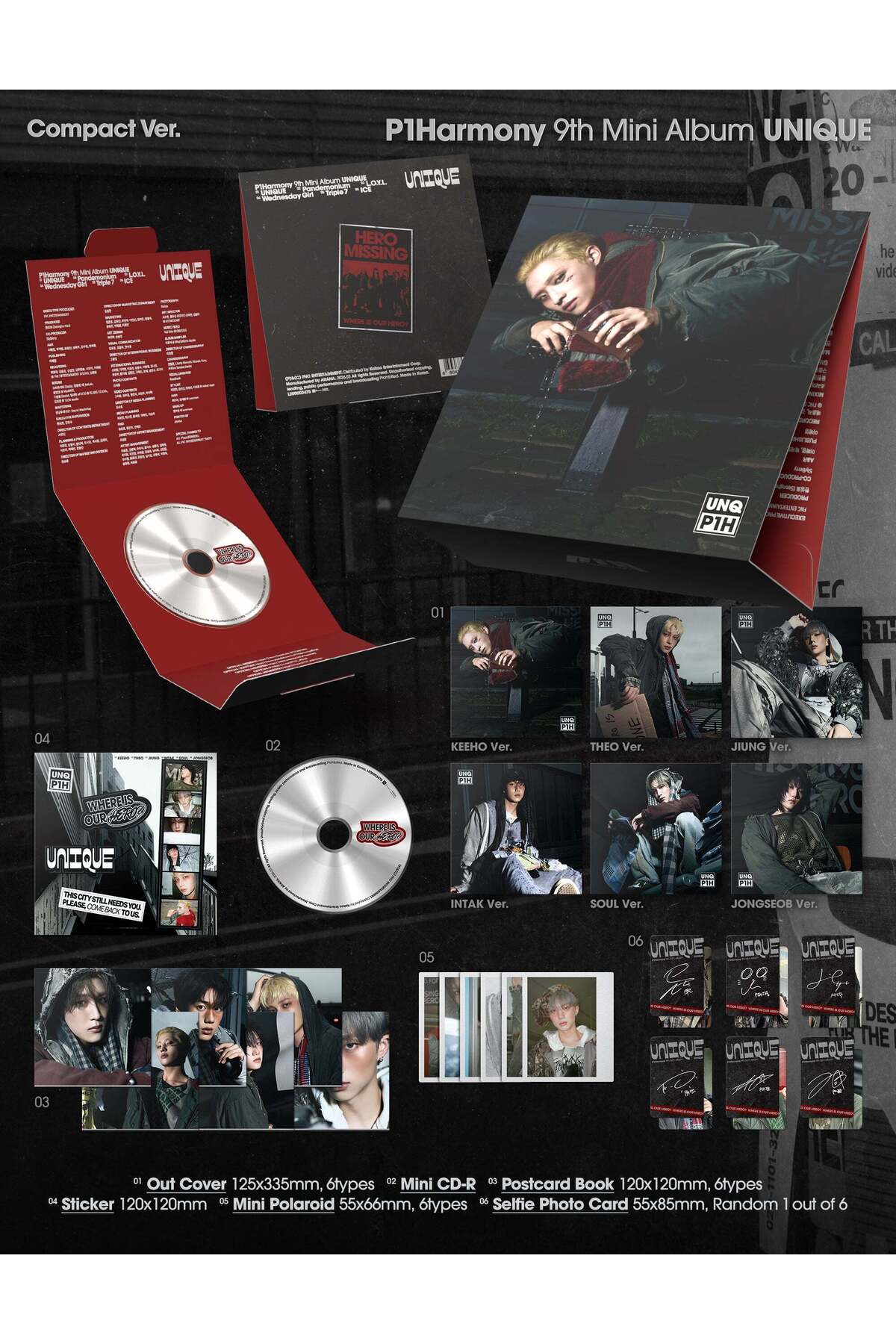 tays store P1Harmony - 9th Mini Album [UNIQUE] Compact Ver