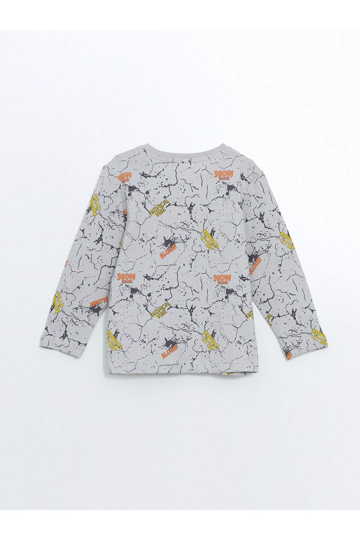 LC Waikiki RMZ GİYİM FARKIYLA Baskılı Penye Erkek Çocuk Pijama Üst fotoğrafı 3 (önizleme)