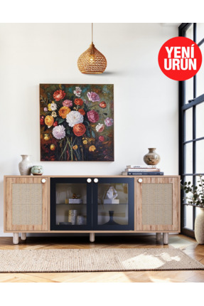 FLORADESİGN Pasific Konsol Led Aydınlatmalı Cam Kapaklı / Konsol / Çok Amaçlı...