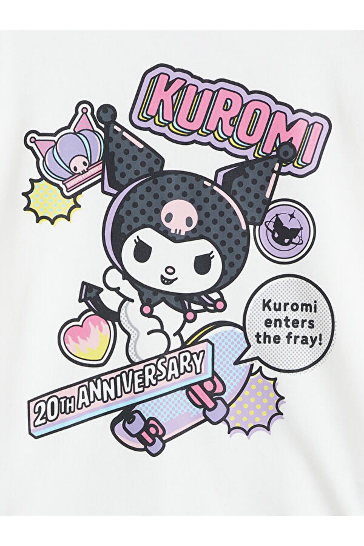 LC Waikiki Timeless Clothing & Zamansız Seçimler Sıfır Roba Yaka Kuromi Baskılı Kız Çocuk Sweatshirt fotoğrafı 3 (önizleme)