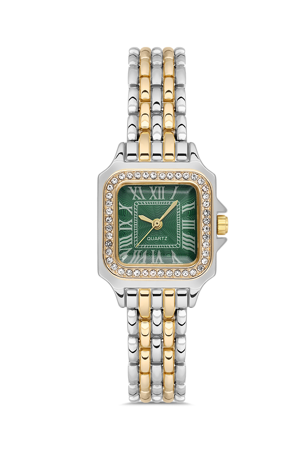 Women Square Rhinestone Minimal Wrist Watch TCTSR008112S0534