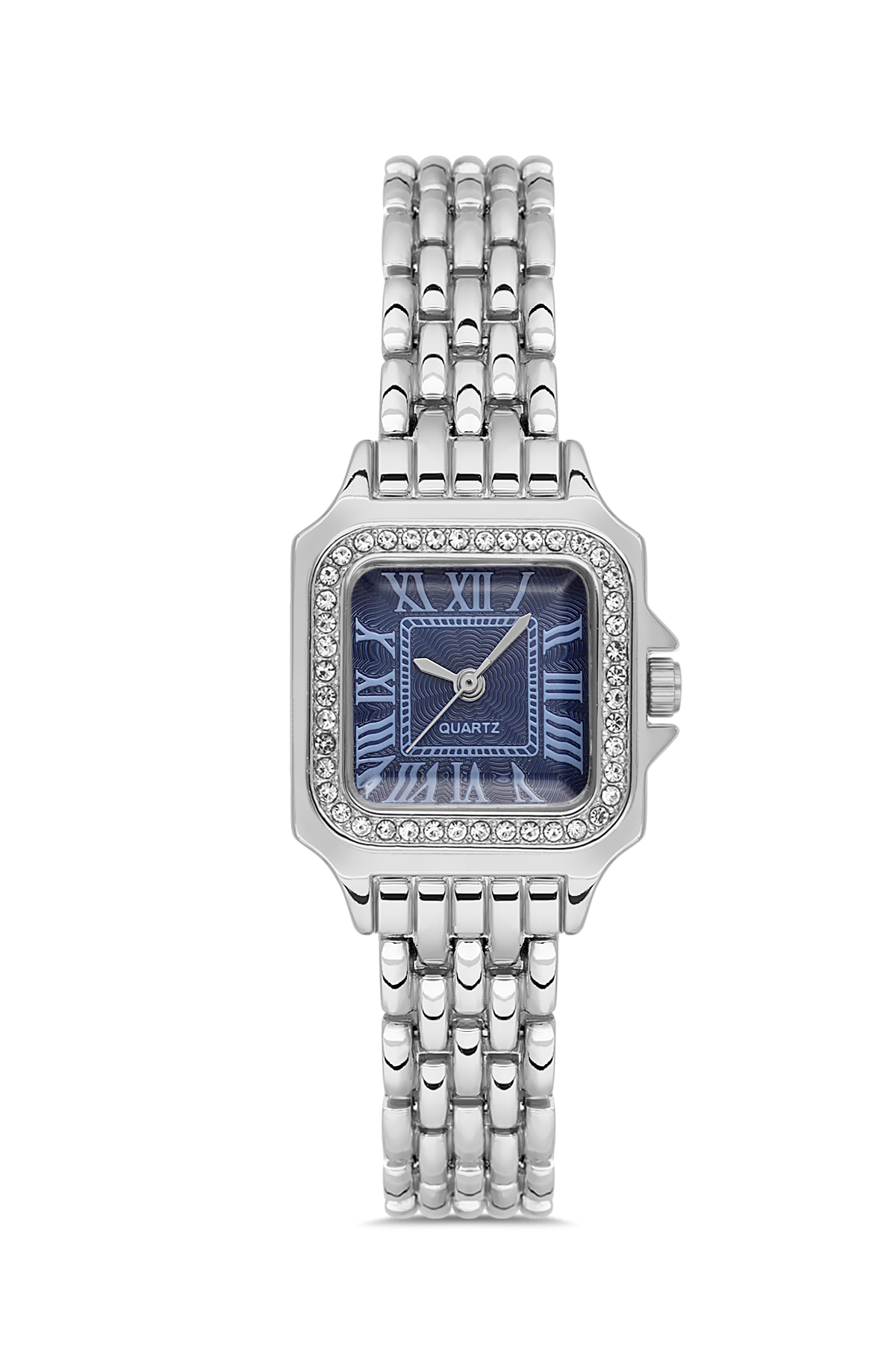 Women Square Rhinestone Minimal Wrist Watch TCTSR008104S0526