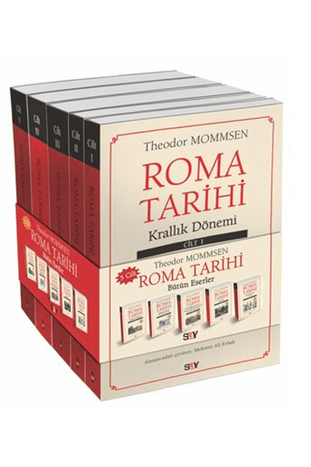 Say Yayınları Roma Tarihi Bütün Eserler - 5 Cilt Set / Theodor