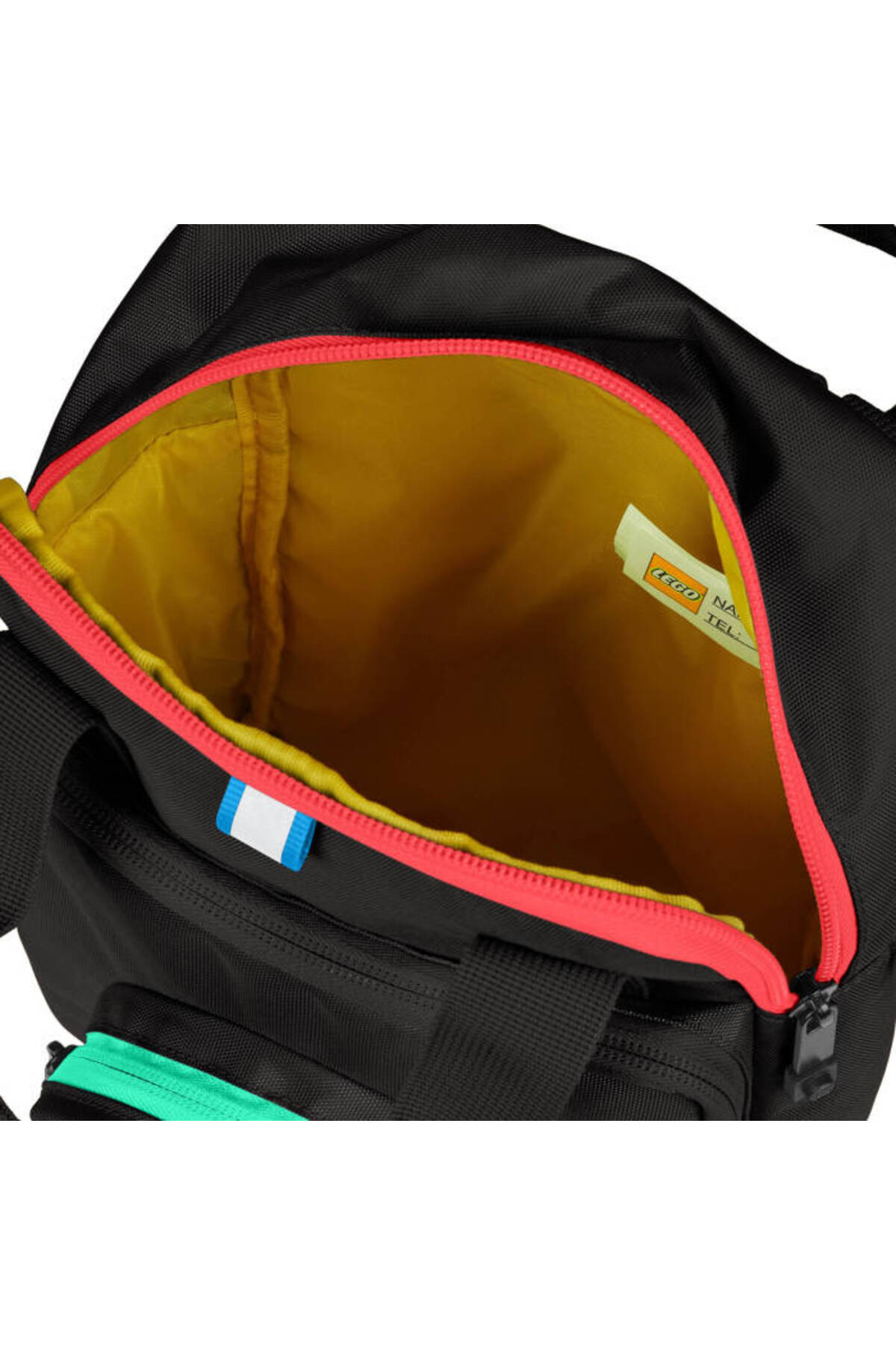 LEGO 20206B-0354 1x1 LEGO® Yapım Parçası Çocuk Sırt Çantası - Siyah - Çok Renkli fotoğrafı 4 (önizleme)