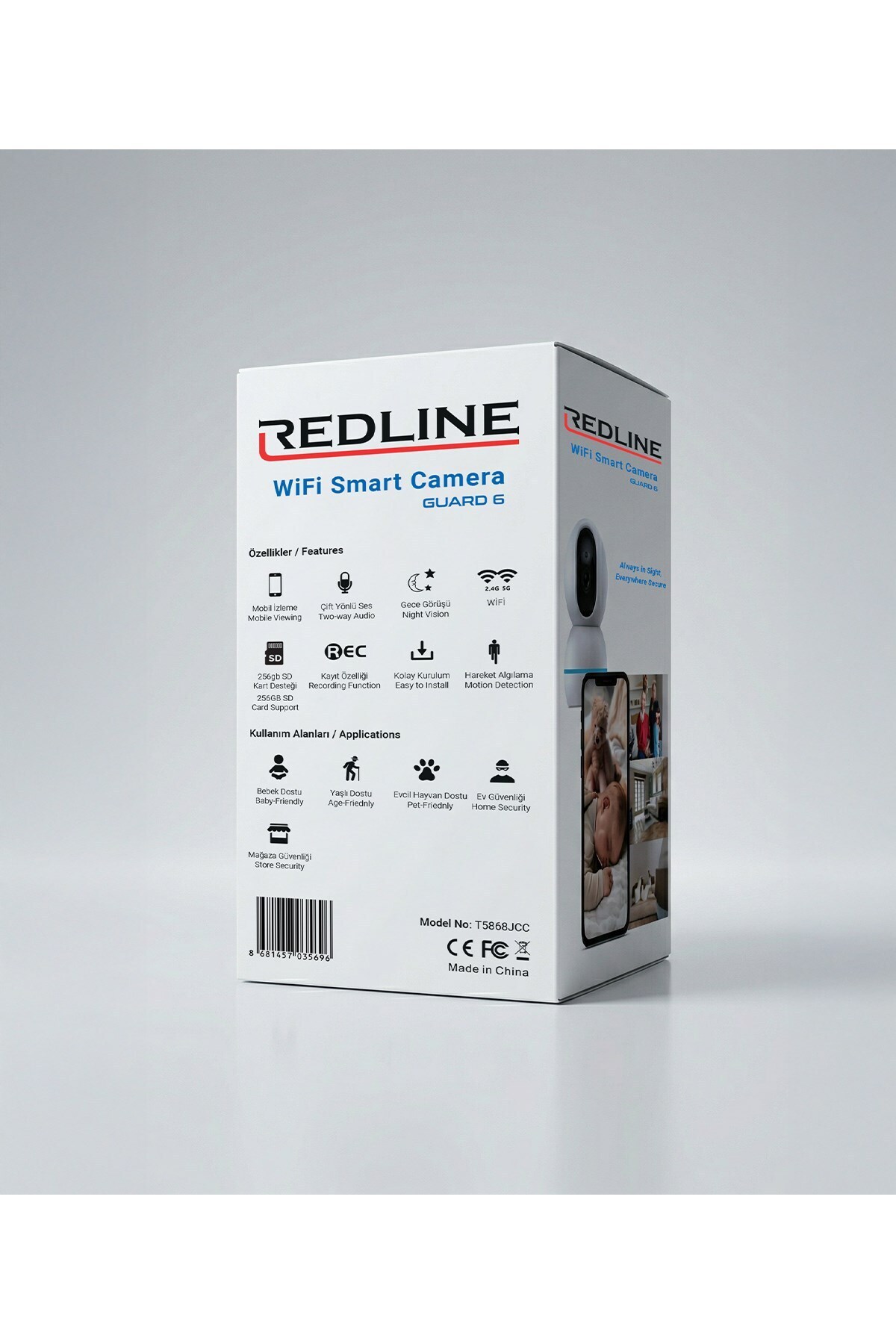 Redline Guard 6 Akıllı Bebek Kamerası fotoğrafı 5 (önizleme)