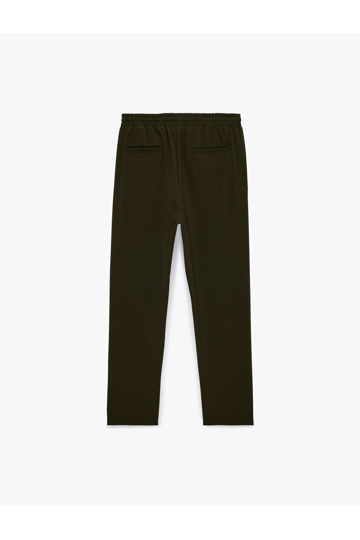 Regular Fit Viskon Karışımlı Cepli Beli Bağcıklı Kumaş Pantolon — خاکی 6SAM40082HW — تصویر 4 از 5