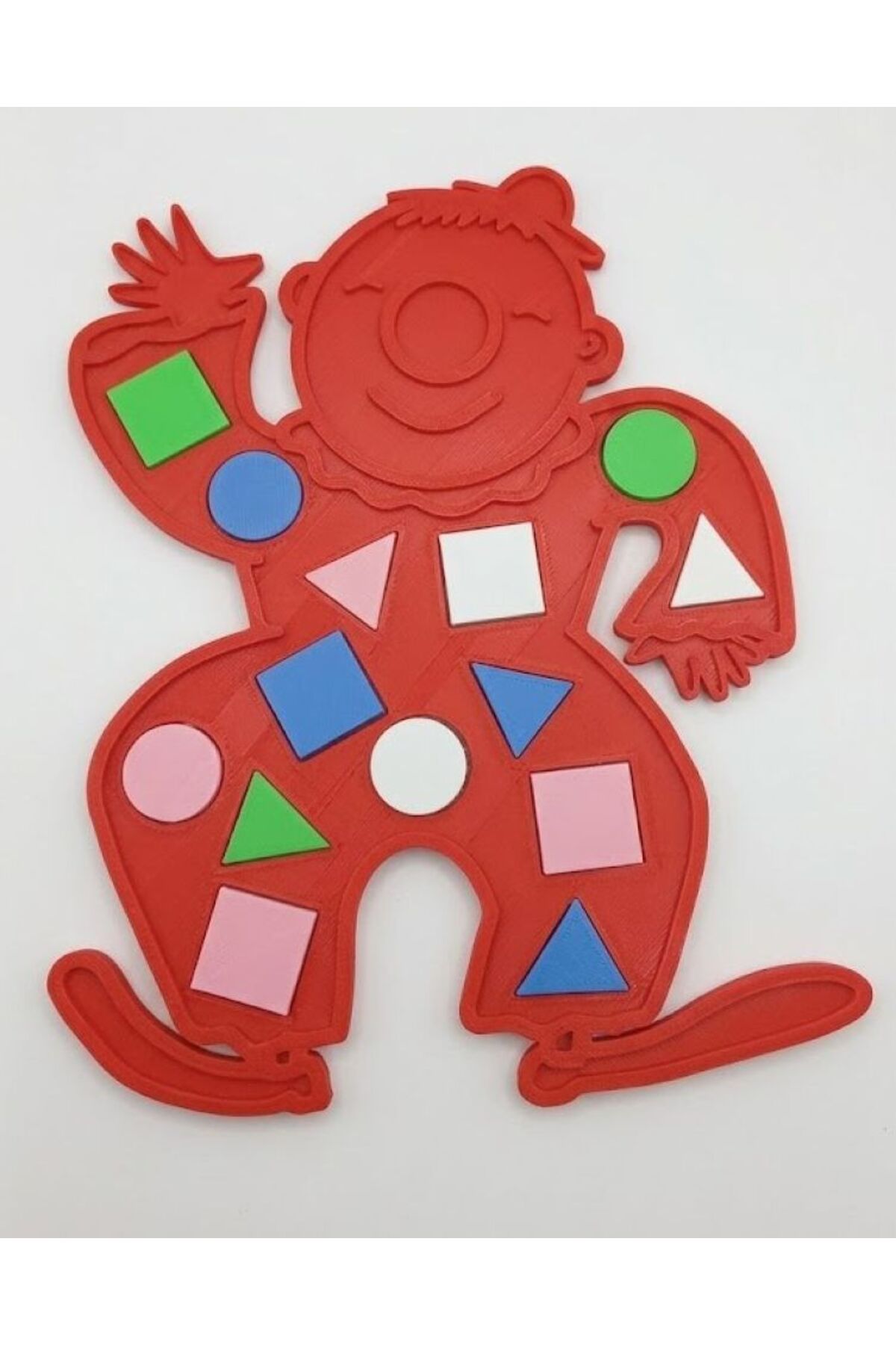 ARCANIUM Eğitici Geometrik Şekiller - Renkli Şekil Eşleştirme - Zeka Geliştirici Çocuk Puzzle -KIRMIZI fotoğrafı 2 (önizleme)