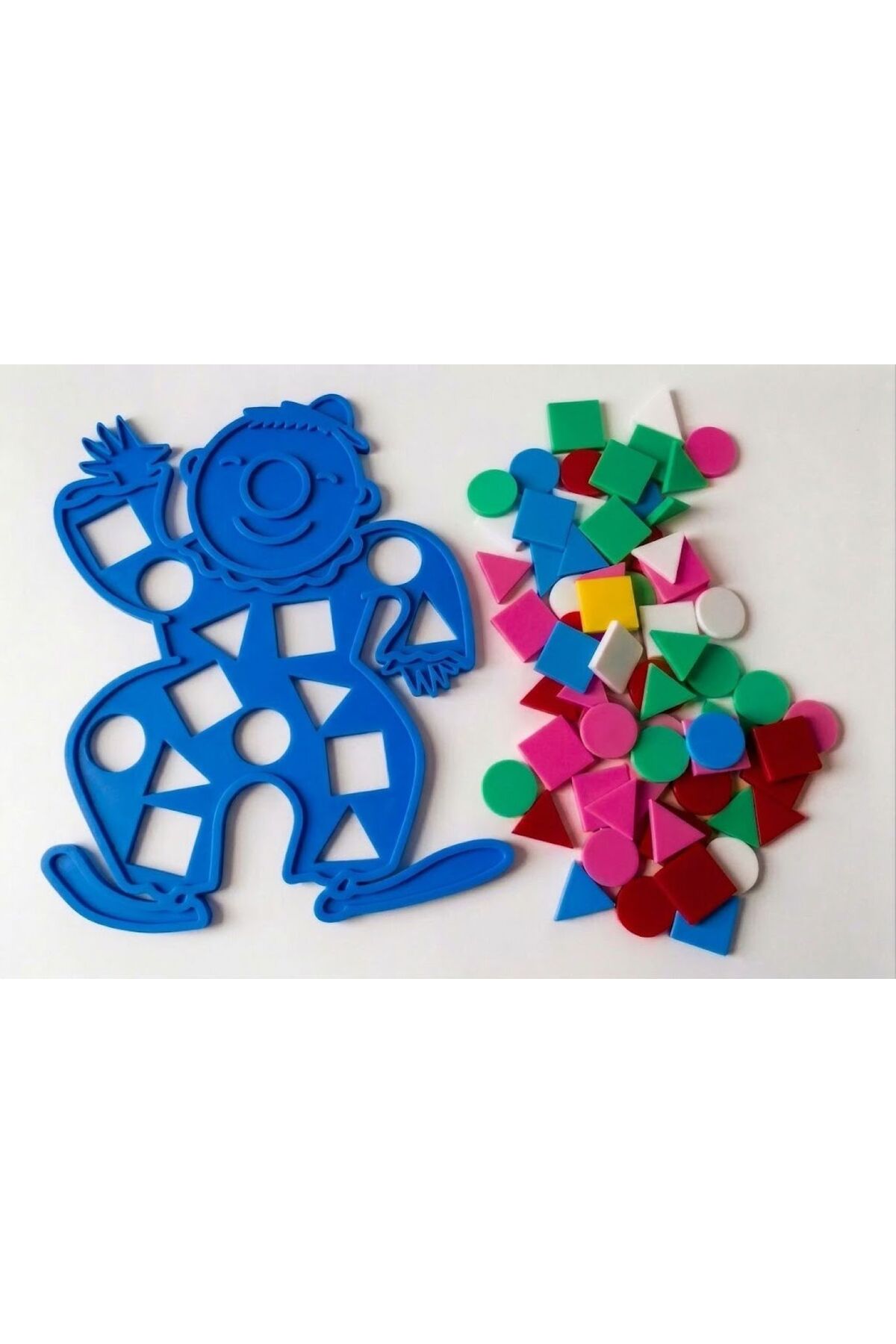 ARCANIUM Eğitici Geometrik Şekiller - Renkli Şekil Eşleştirme - Zeka Geliştirici Çocuk Puzzle -MAVİ fotoğrafı 2 (önizleme)