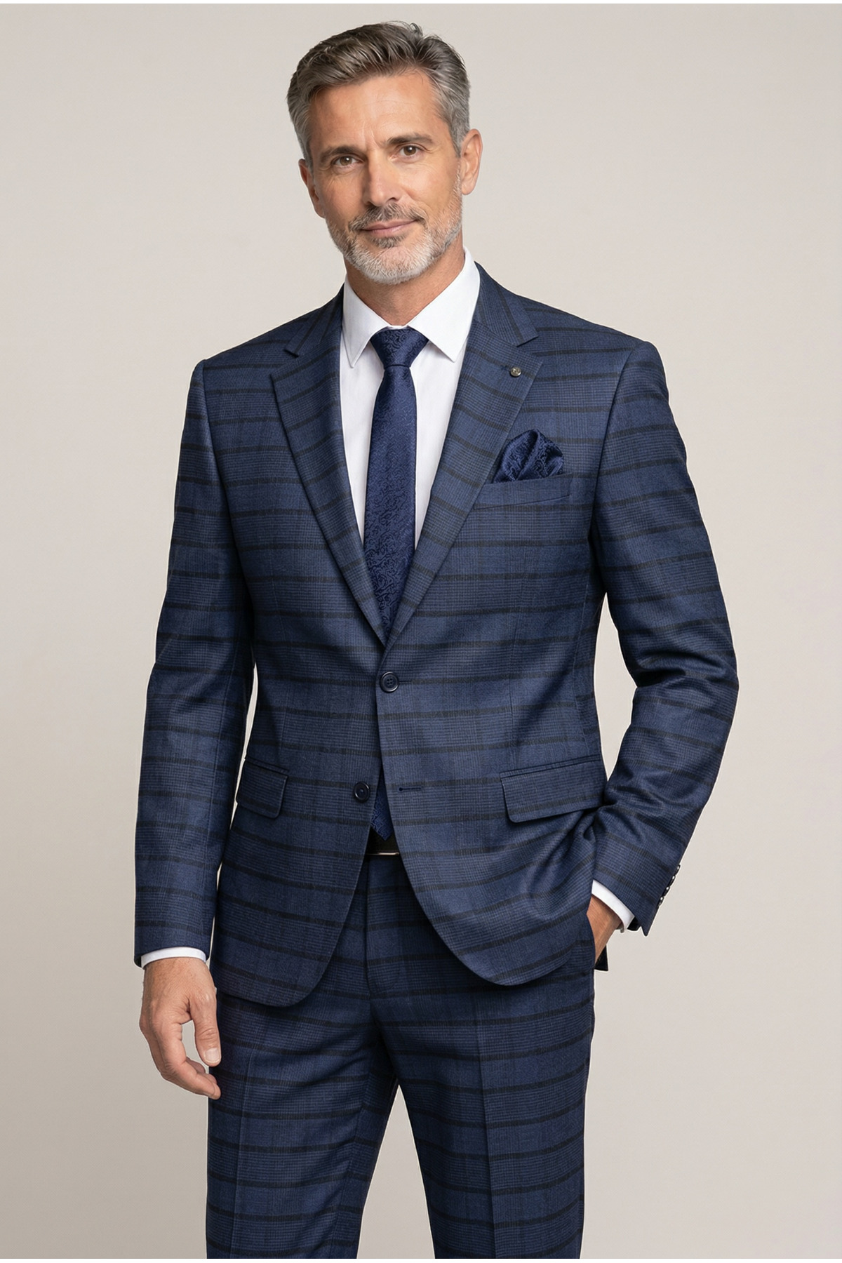 AtlasGiyim Men's Classic Fit Suit (6 Drop)