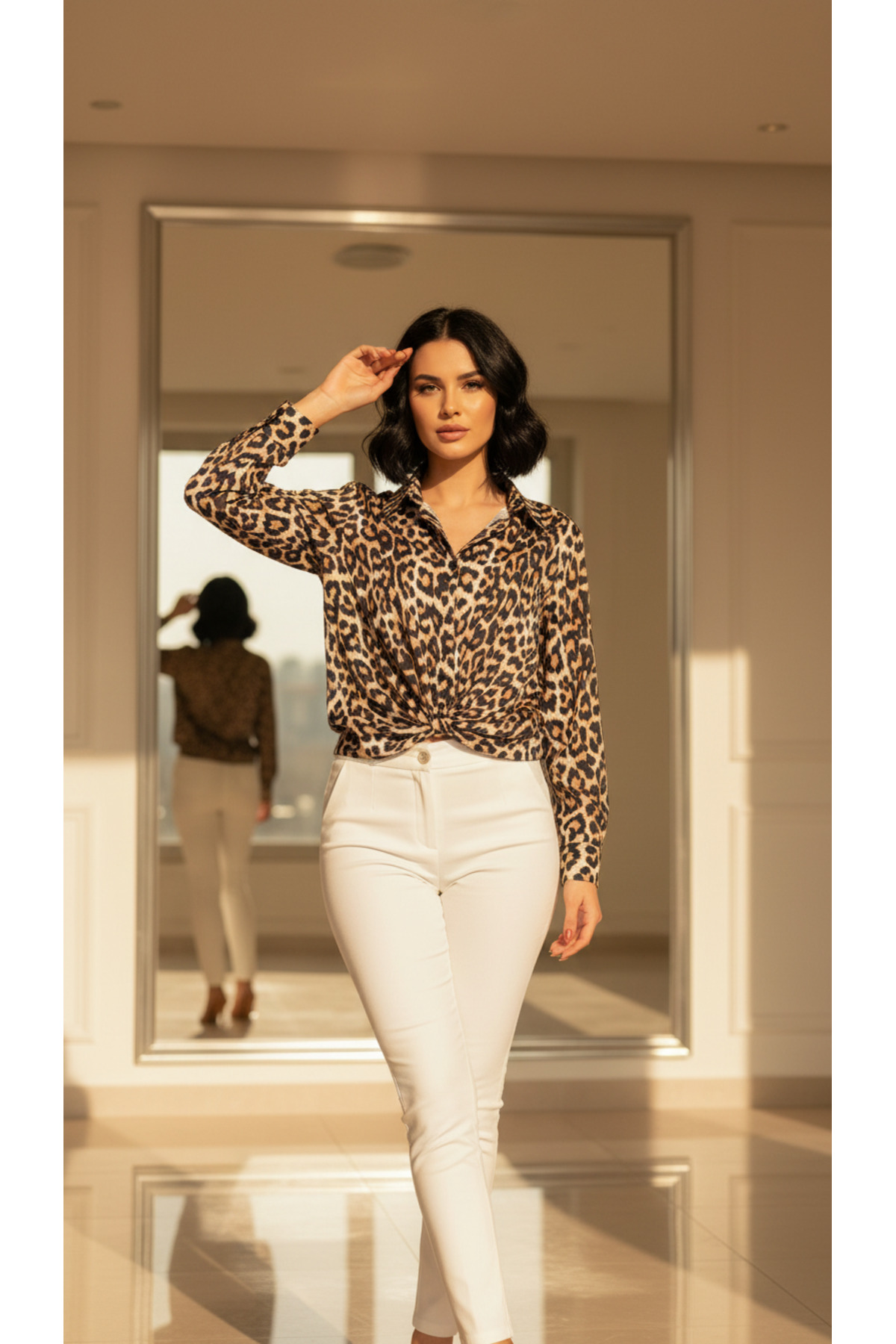 ArrTizz WOMEN 'S SHIRT front BINDING DETAIL