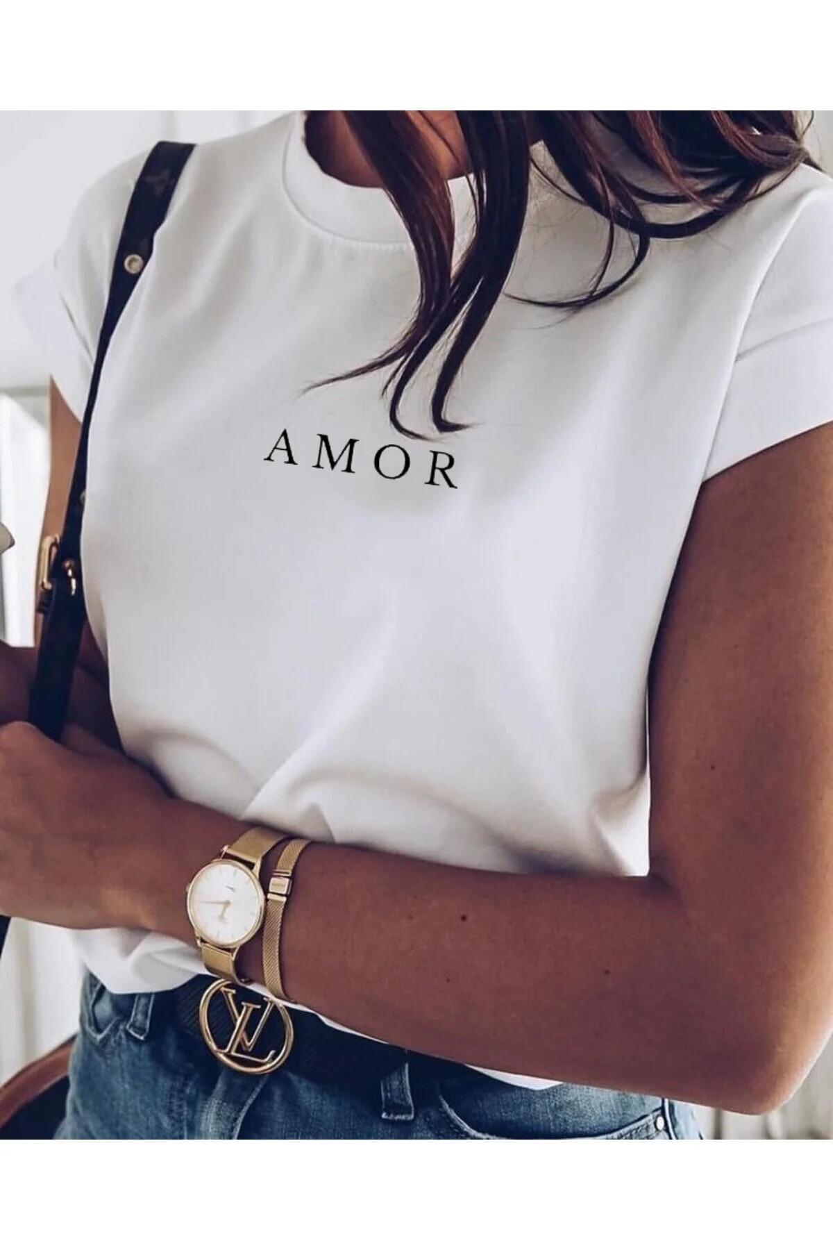 oneagılyazı Μπλουζάκι με στάμπα. Κοντομάνικο καθημερινό τοπ για καλοκαίρι και...