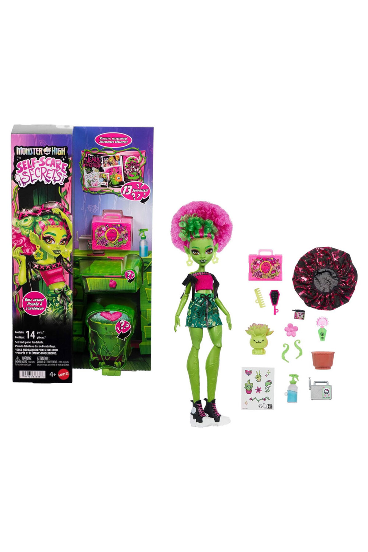 ® BEAUTY SECRETS™ VENUS MCFLYTRAP™ Doll & 13 realistic accessories JHK45