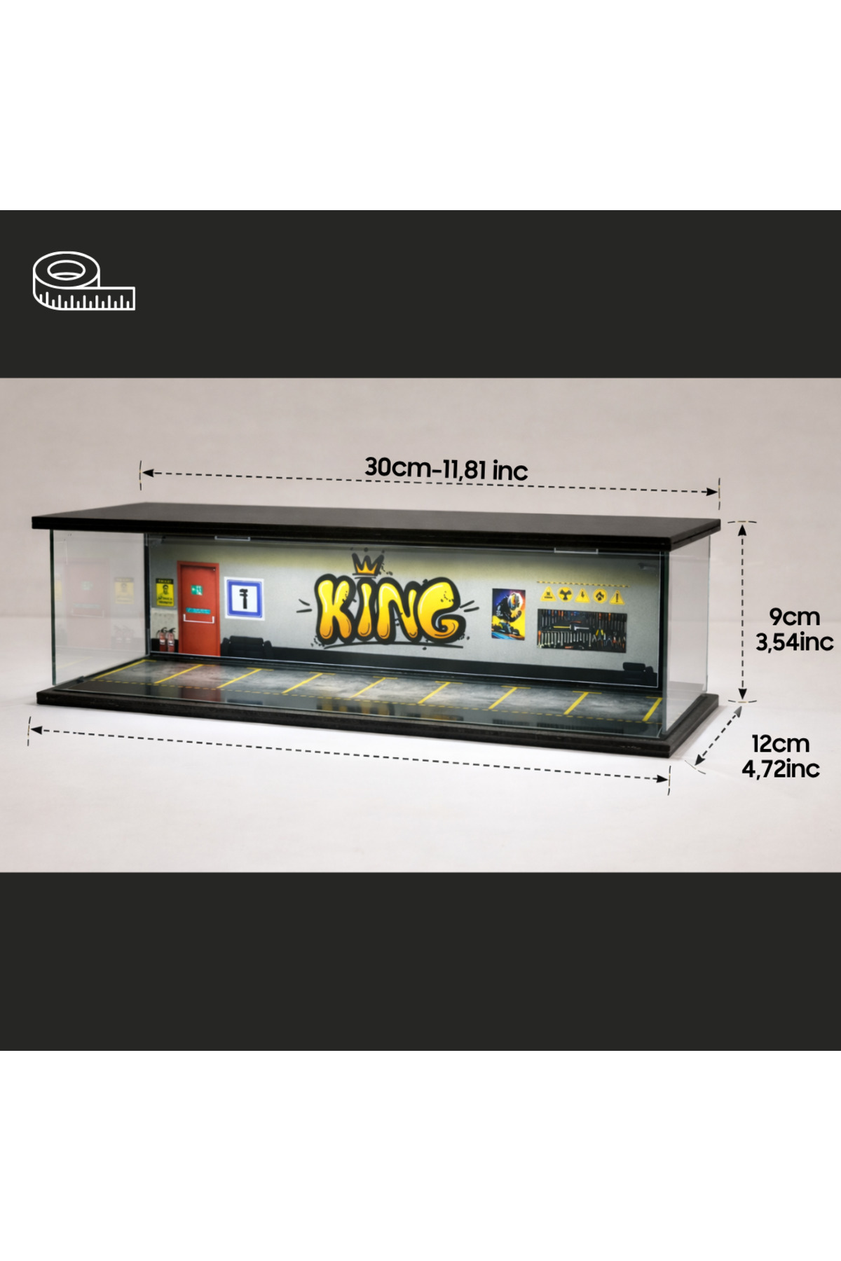 GOOD SIGN Diorama Garaj 1/64 Ölçek 8Li LED Işıklı USB Kablolu
