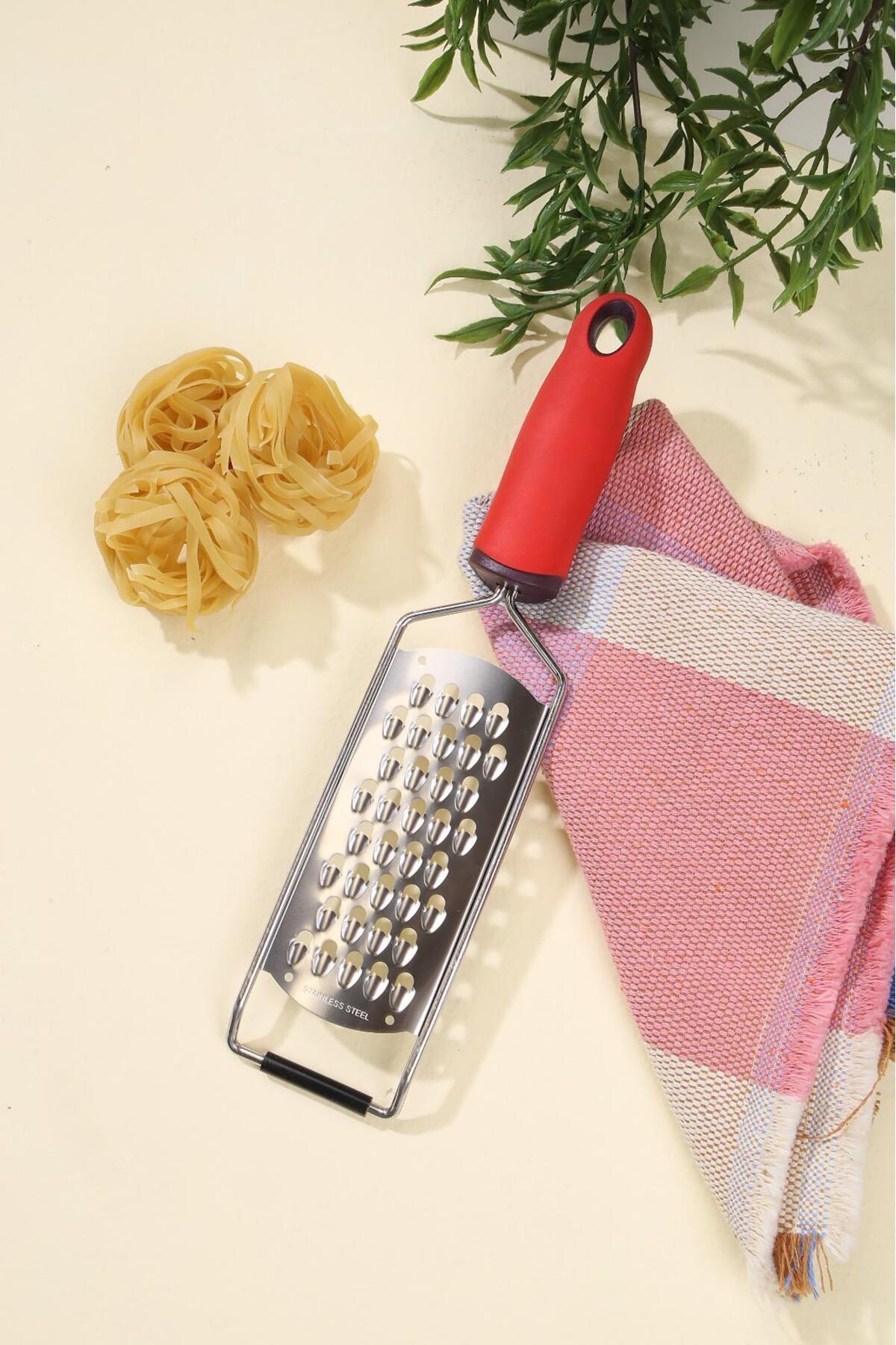 Kırmızı Saplı El Rendesi | Çok Amaçlı Mutfak Rendesi