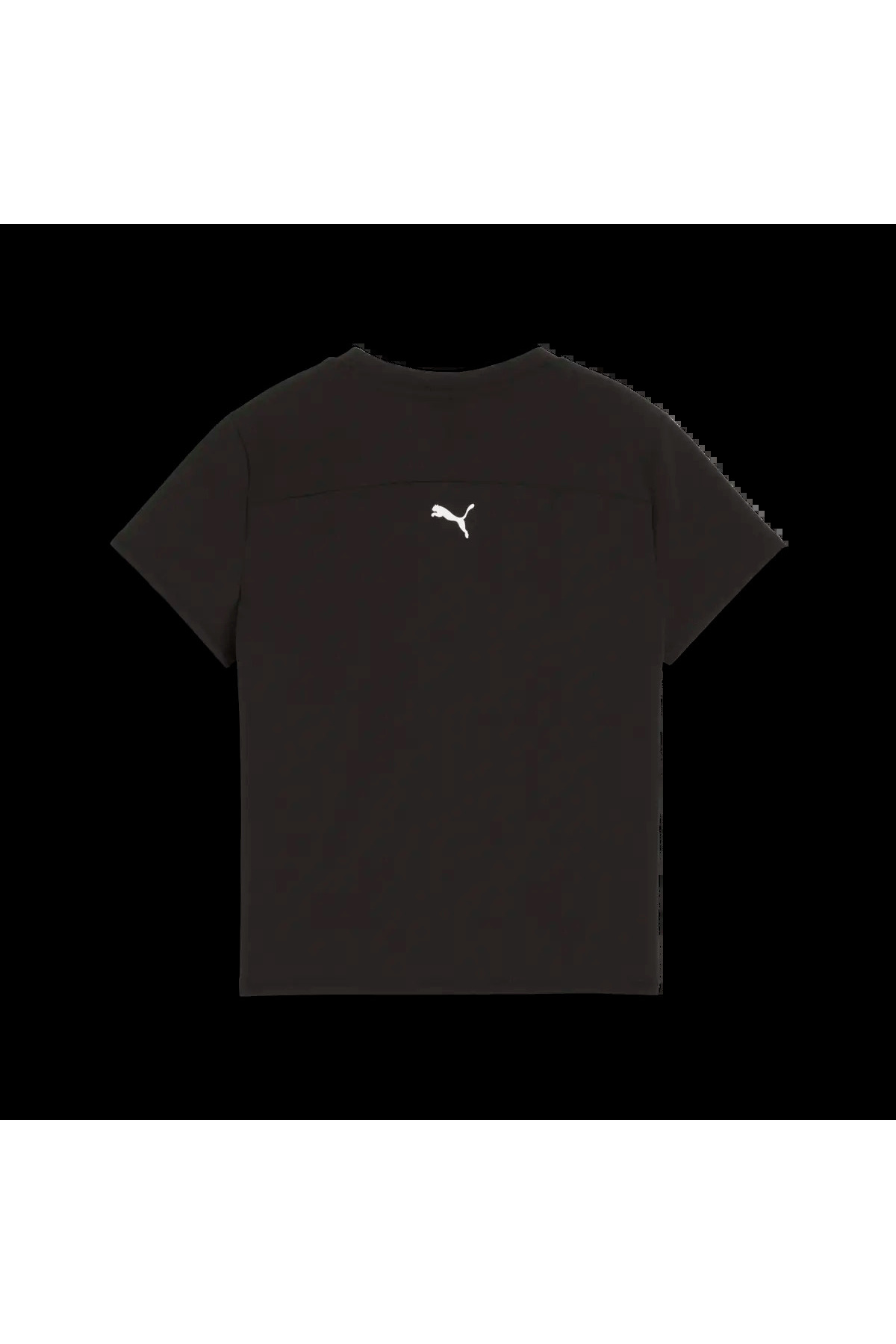 Puma DARE TO Slim Graphic Tee Siyah Kadın Fermuar Detaylı Dar Kesim T-Shirt görsel 2