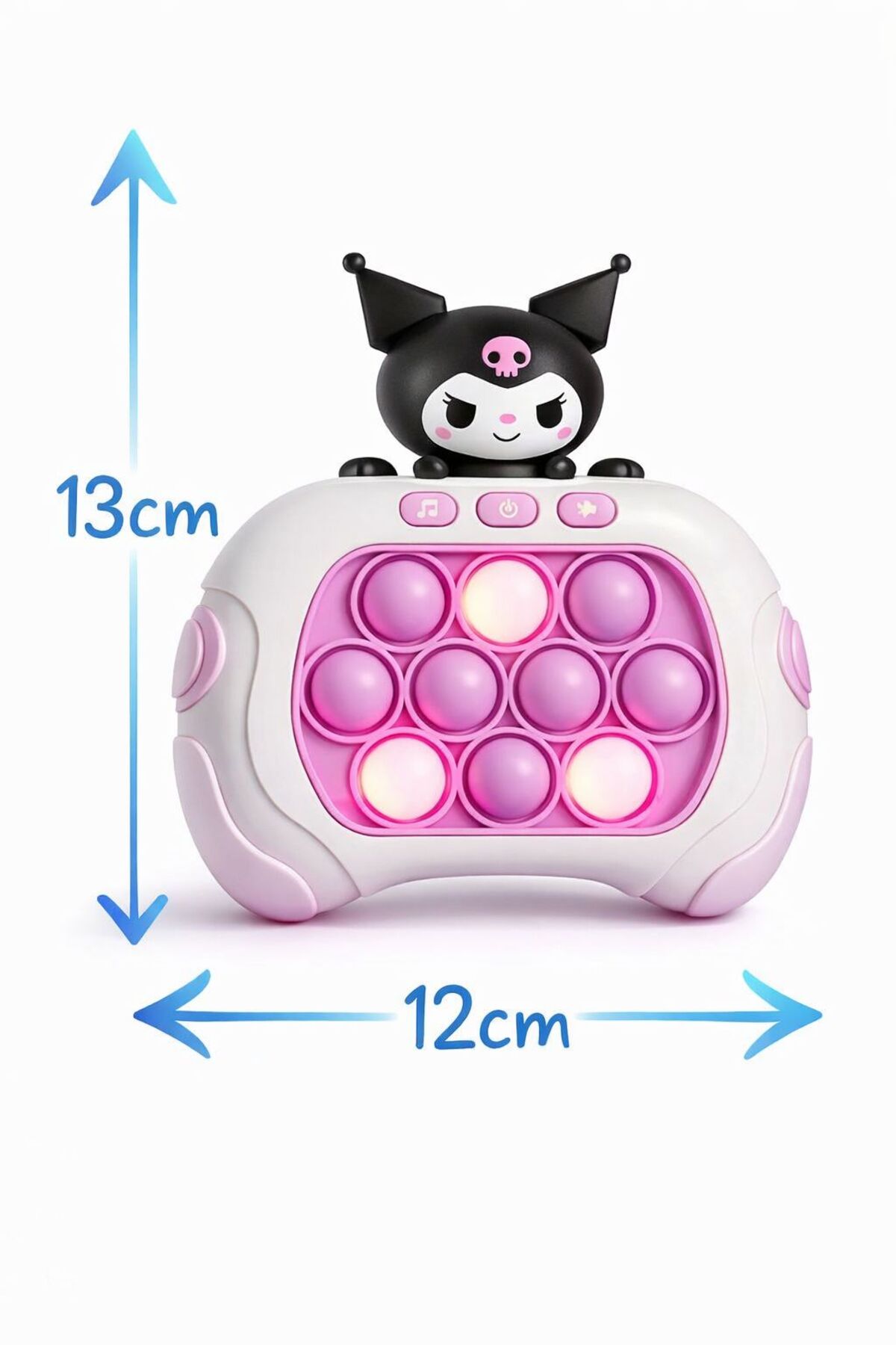 ZİVENTA Kuromi Popit Işıklı Refleks/Hafıza 4 Modlu Speed Push Bubble Oyunu Çocuklar İçin Eğitici Zeka Oyunu fotoğrafı 5 (önizleme)