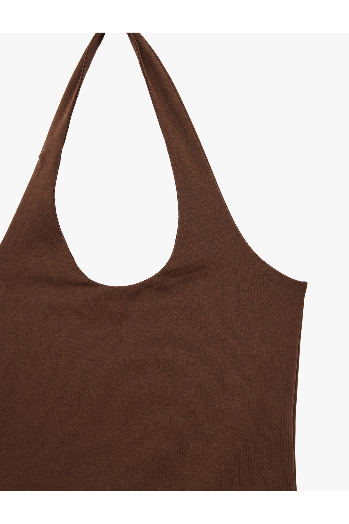 Koton Halter Yaka Kolsuz Pamuklu Crop Bluz görsel 5