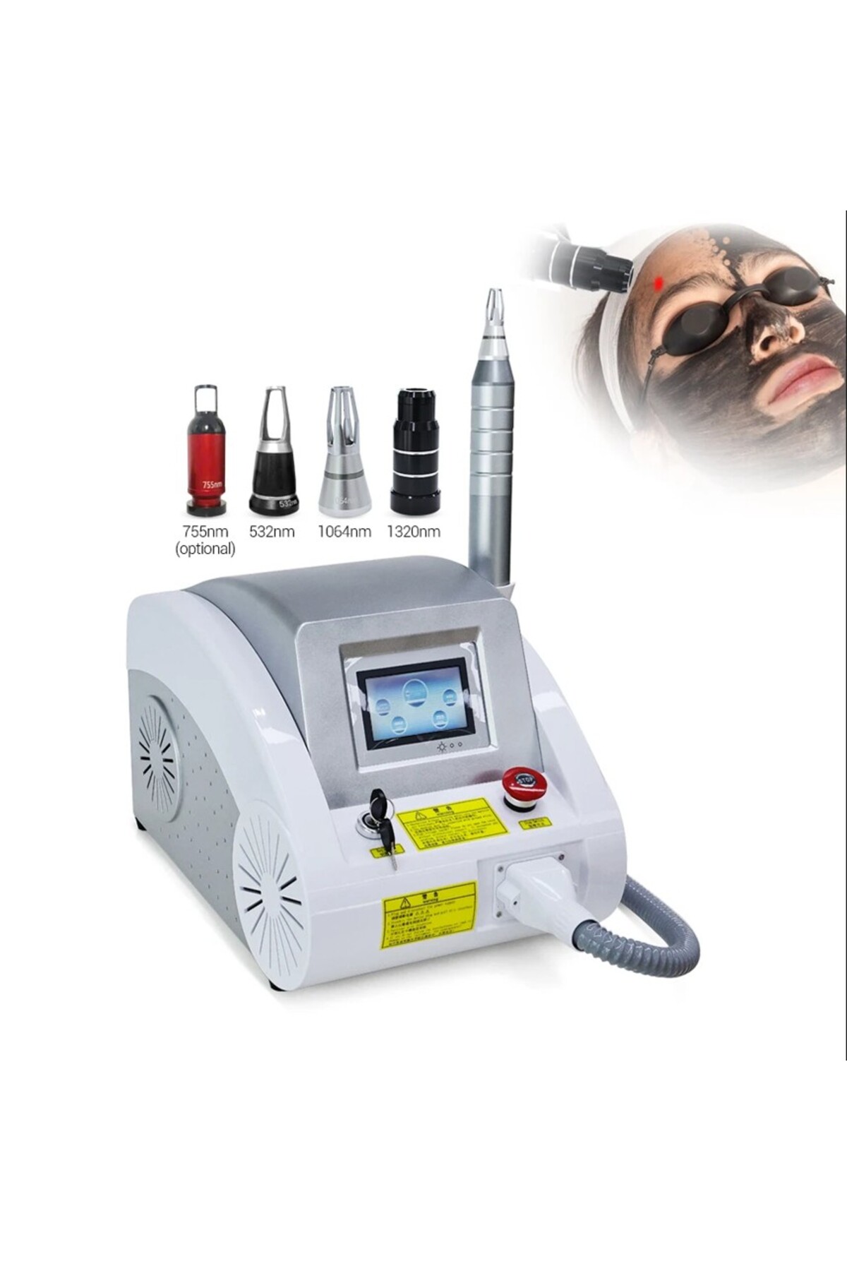 Pro Dövme Silme Aleti Tüy Sarartma Cilt Yenileme Beyazlatma Parlatma Carbon Peeling Tattoo Remover — خاکستری ttrmv1 — تصویر 3 از 6