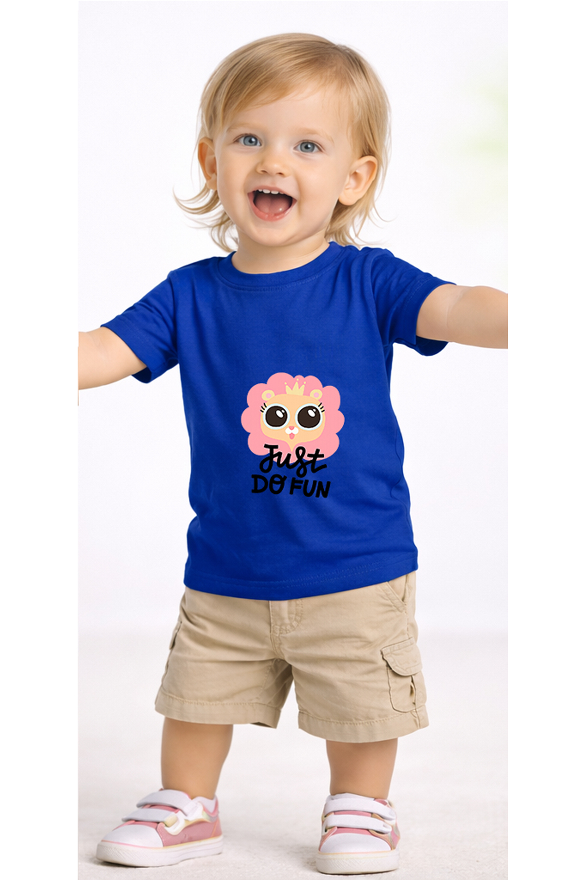 petite pati Mavi Dofun Bebek Tişört %100 Pamuk Penye Çocuk Tshirt Baskılı fotoğrafı 2 (önizleme)