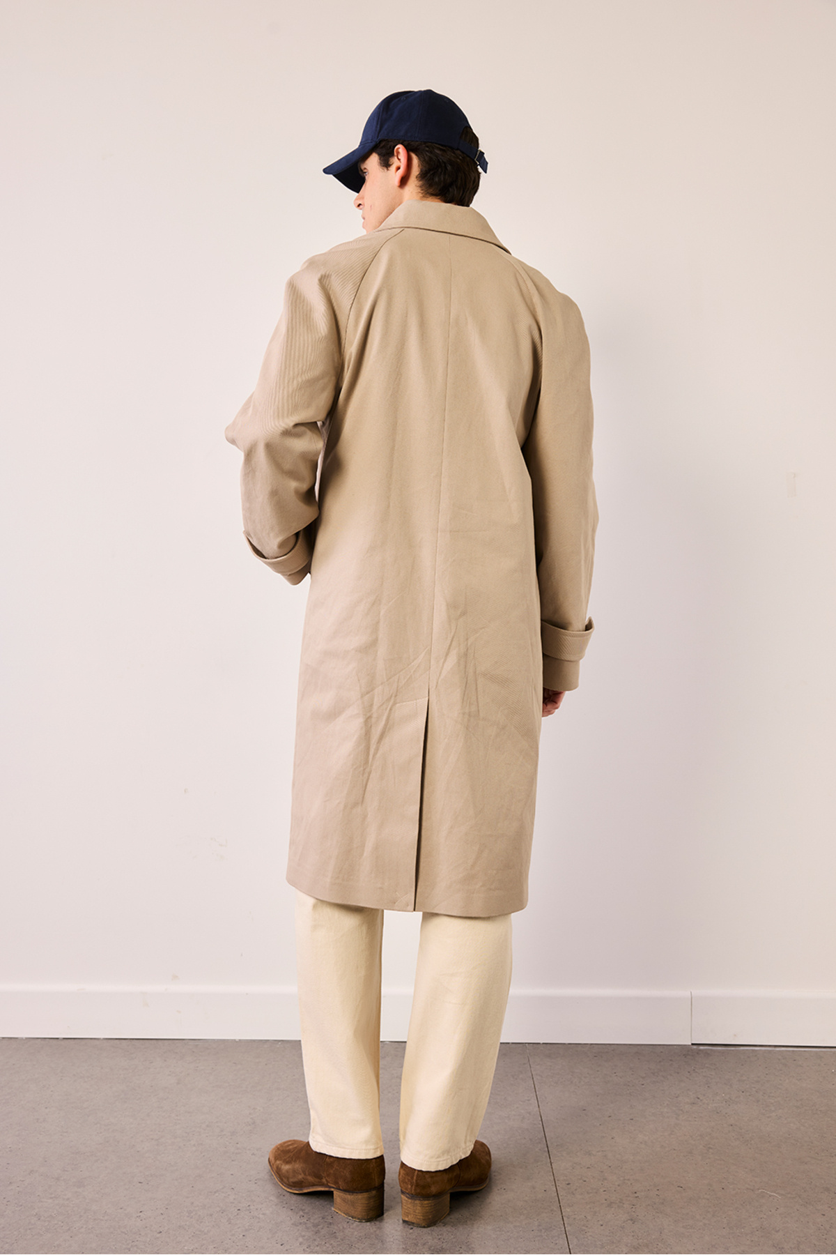 Beyyoglu Oversize Vintage Gabardin Trençkot görsel 5