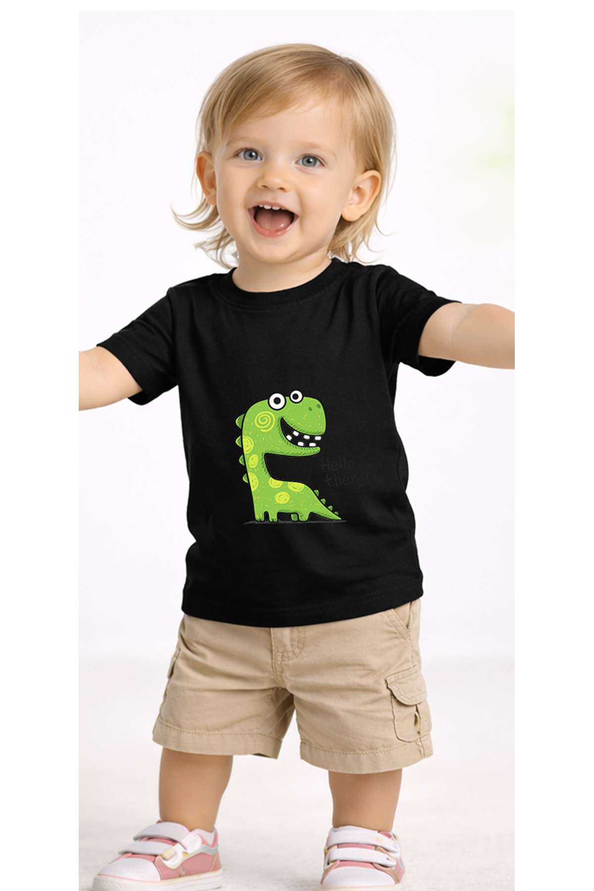 petite pati Siyah Theredino Bebek Tişört %100 Pamuk Penye Çocuk Tshirt Baskılı fotoğrafı 2 (önizleme)