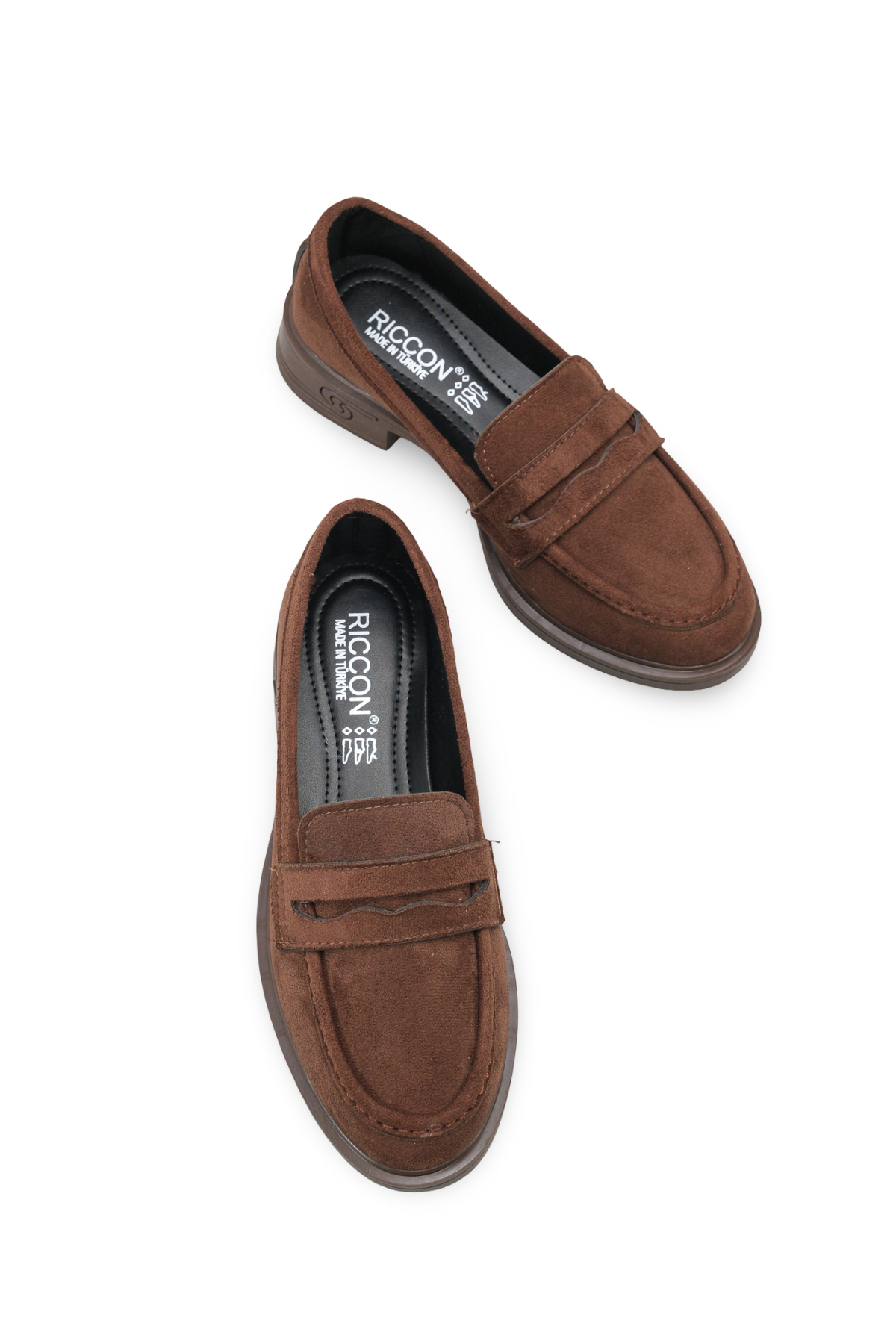 Riccon Mylmadia Kadın Loafer 0012665 Kahverengi Süet görsel 3