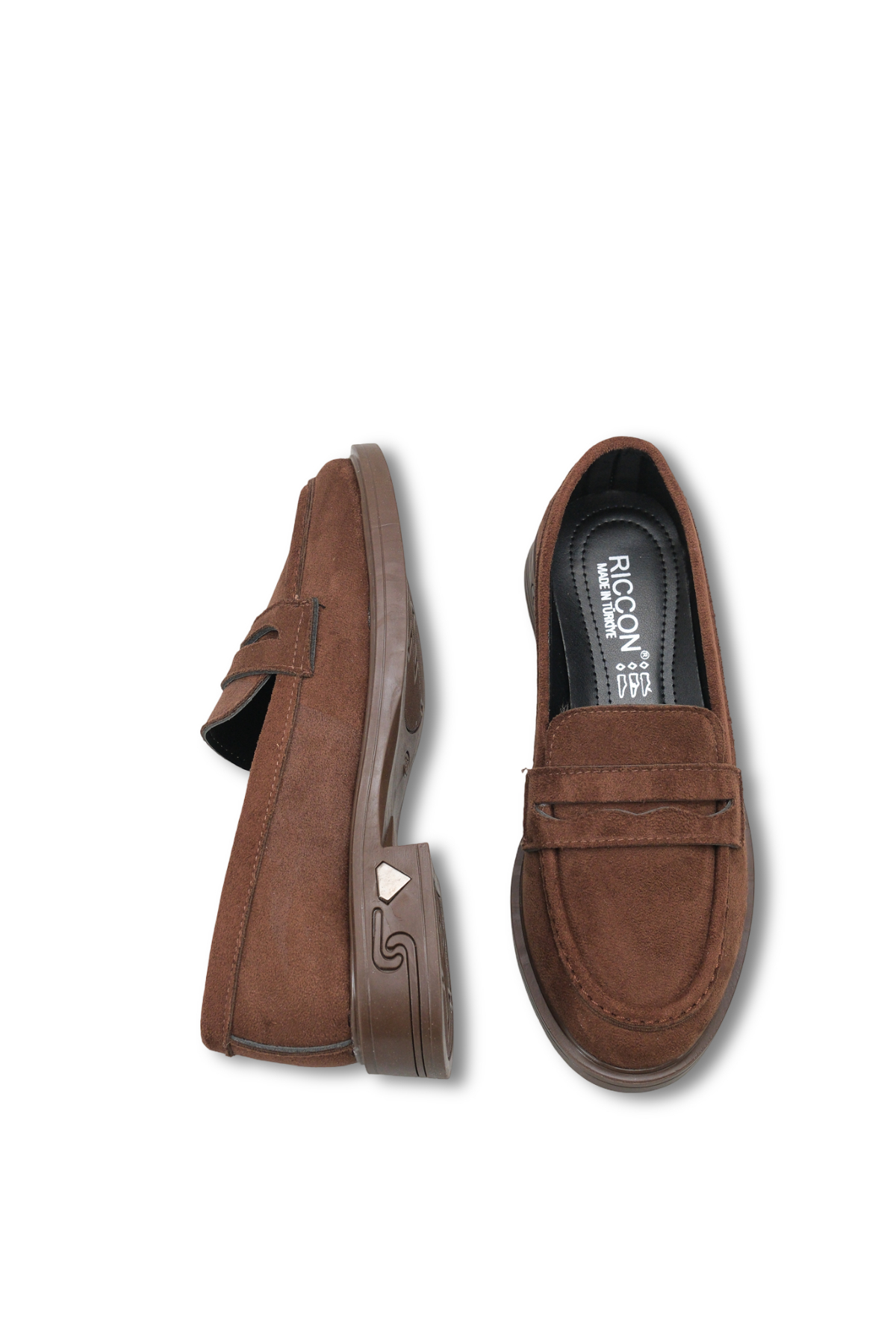 Riccon Mylmadia Kadın Loafer 0012665 Kahverengi Süet görsel 5