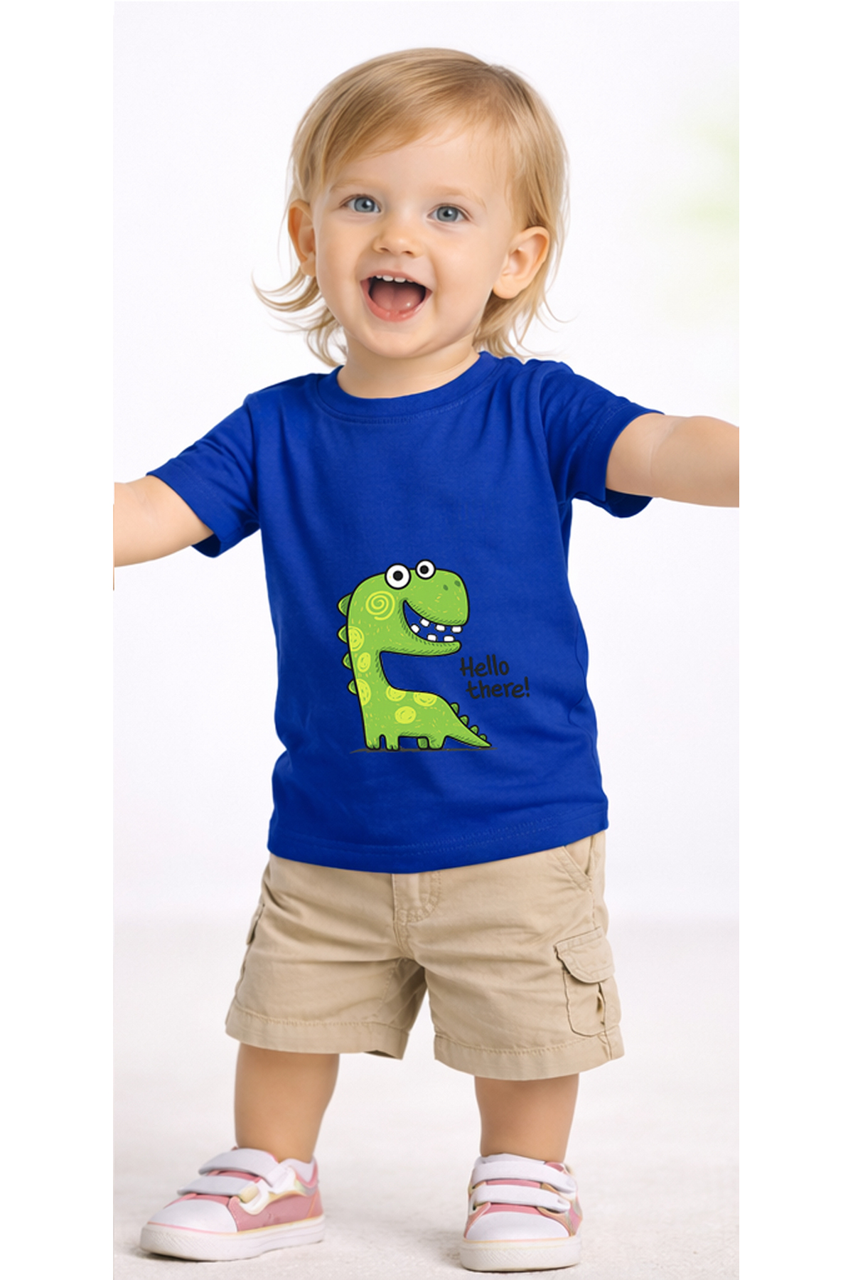 petite pati Mavi Theredino Bebek Tişört %100 Pamuk Penye Çocuk Tshirt Baskılı fotoğrafı 2 (önizleme)