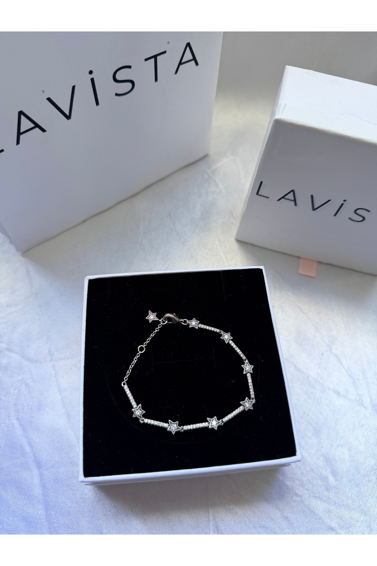 Lavista Silver Gökyüzü Yıldız Gümüş Bileklik görsel 3