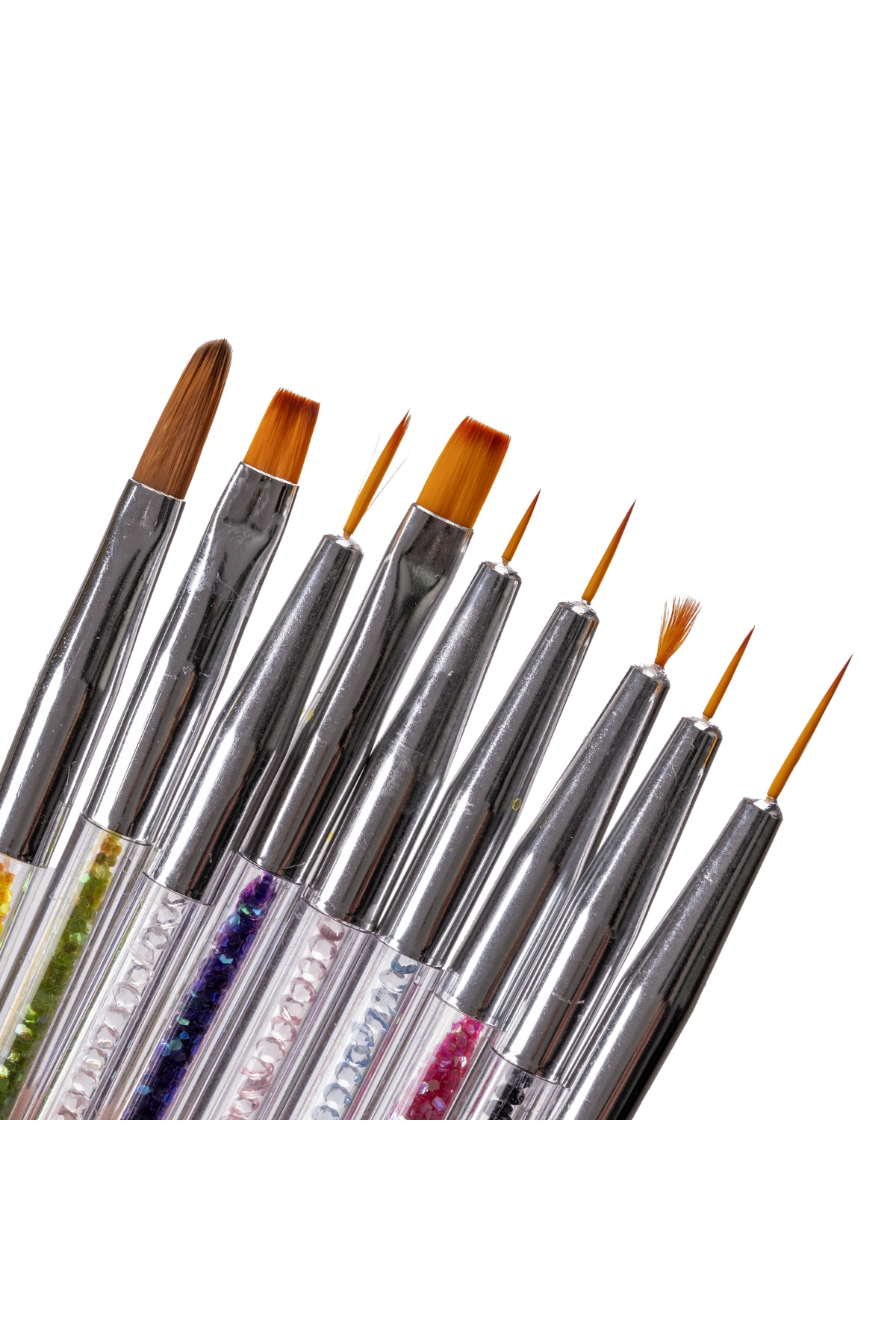 Nail Art & Jel Fırça Set 9'lu NL-0665 — تصویر 2 از 3
