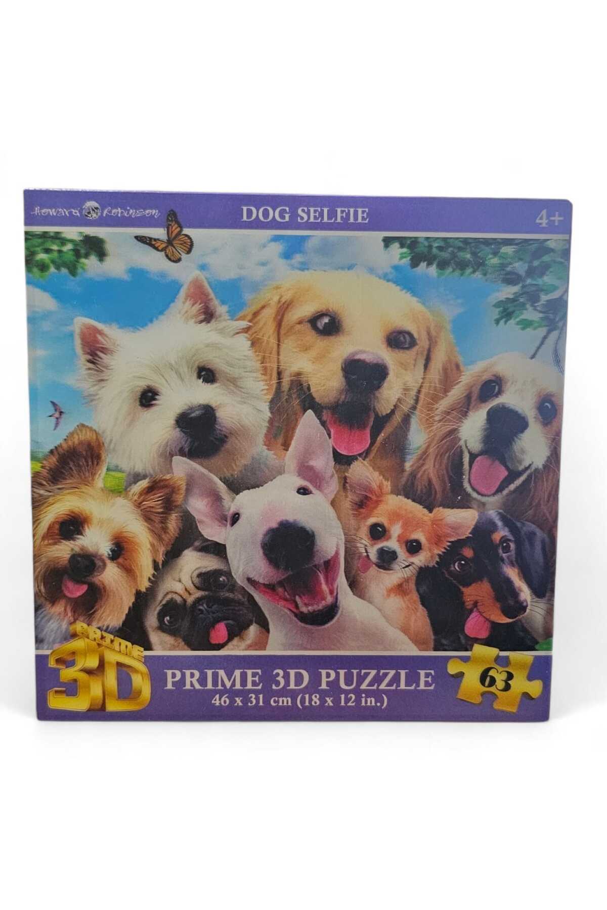 Prime 3D Hayvanat Bahçesi Selfie 63 Parça Puzzle DOG SELFIE 10541