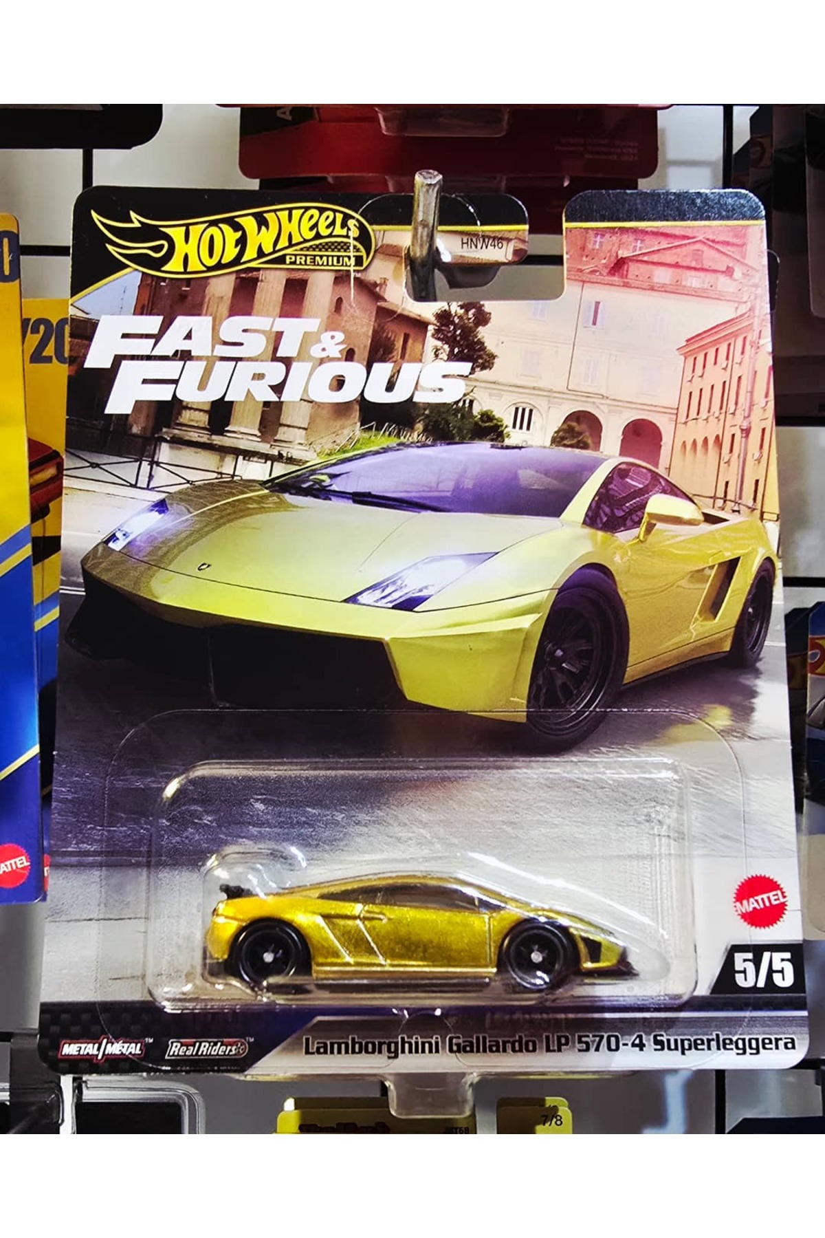 No.445 オーダーマスク　ミニカー　車　ミニフィグ　入園入学　おまとめ割 HOT WHEELS Premium Fast & Furious Lamborghini Gallardo LP 570-4