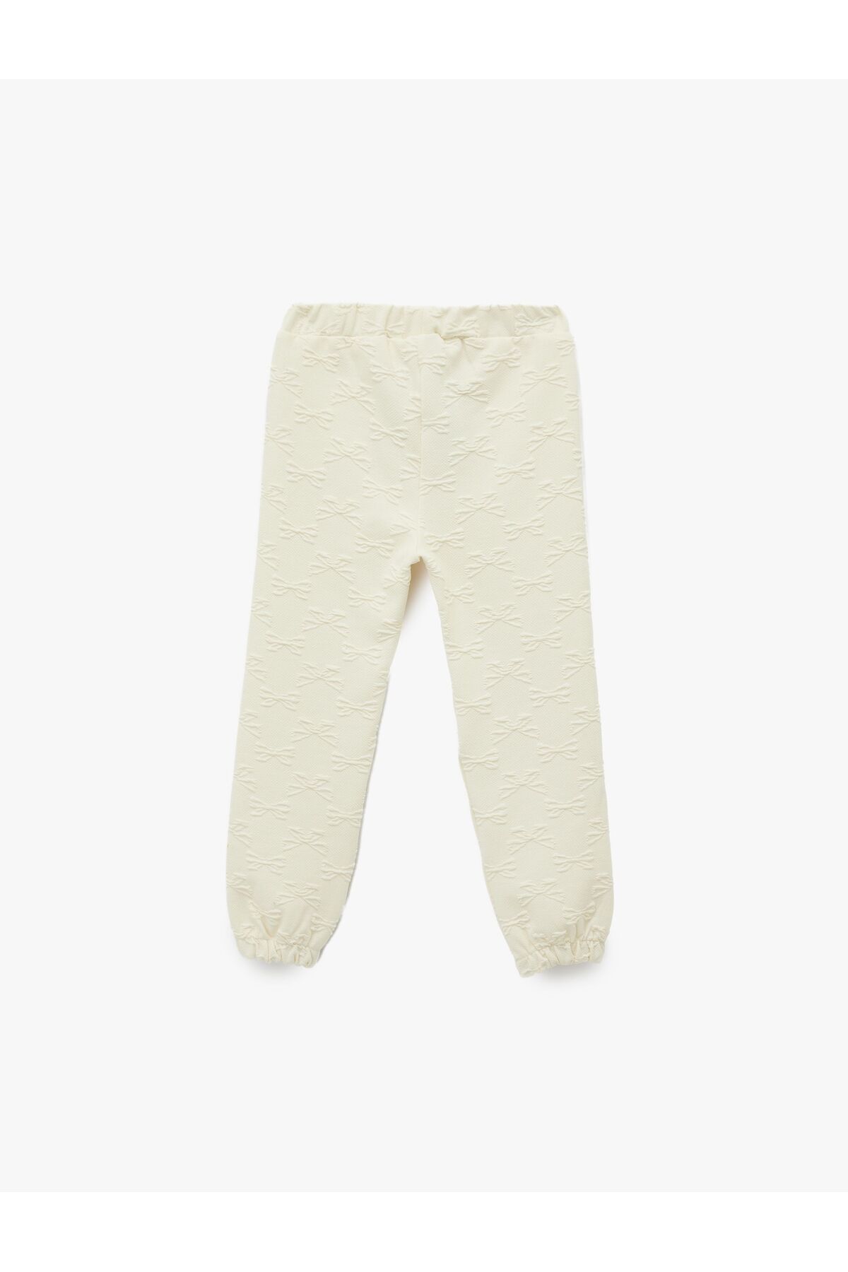 Koton Kız Bebek Fiyonk Desenli Dokulu Jogger Eşofman Altı fotoğrafı 2 (önizleme)