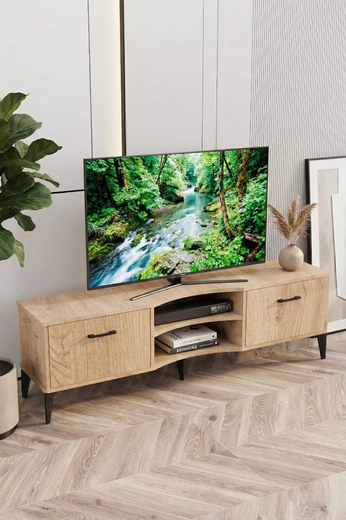 Goldfalez Vera TV Sehpası Suntalam Bej 160x35