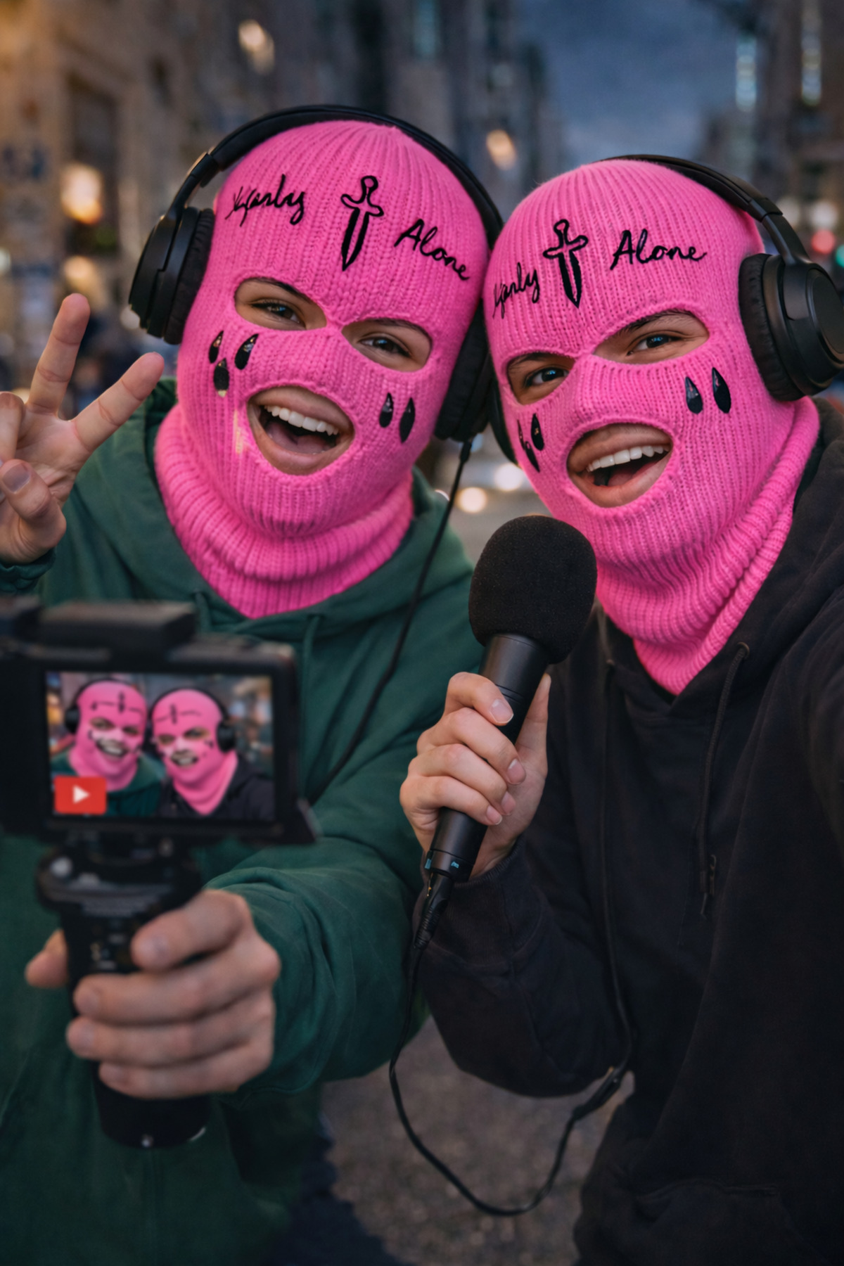FG KONNİCHİWA MOR KIRMIZI VE PEMBE Kar Maskesi (Balaclava) UnisexStreet Style & Youtuber Tarzı Motor Tutkunları görsel 8