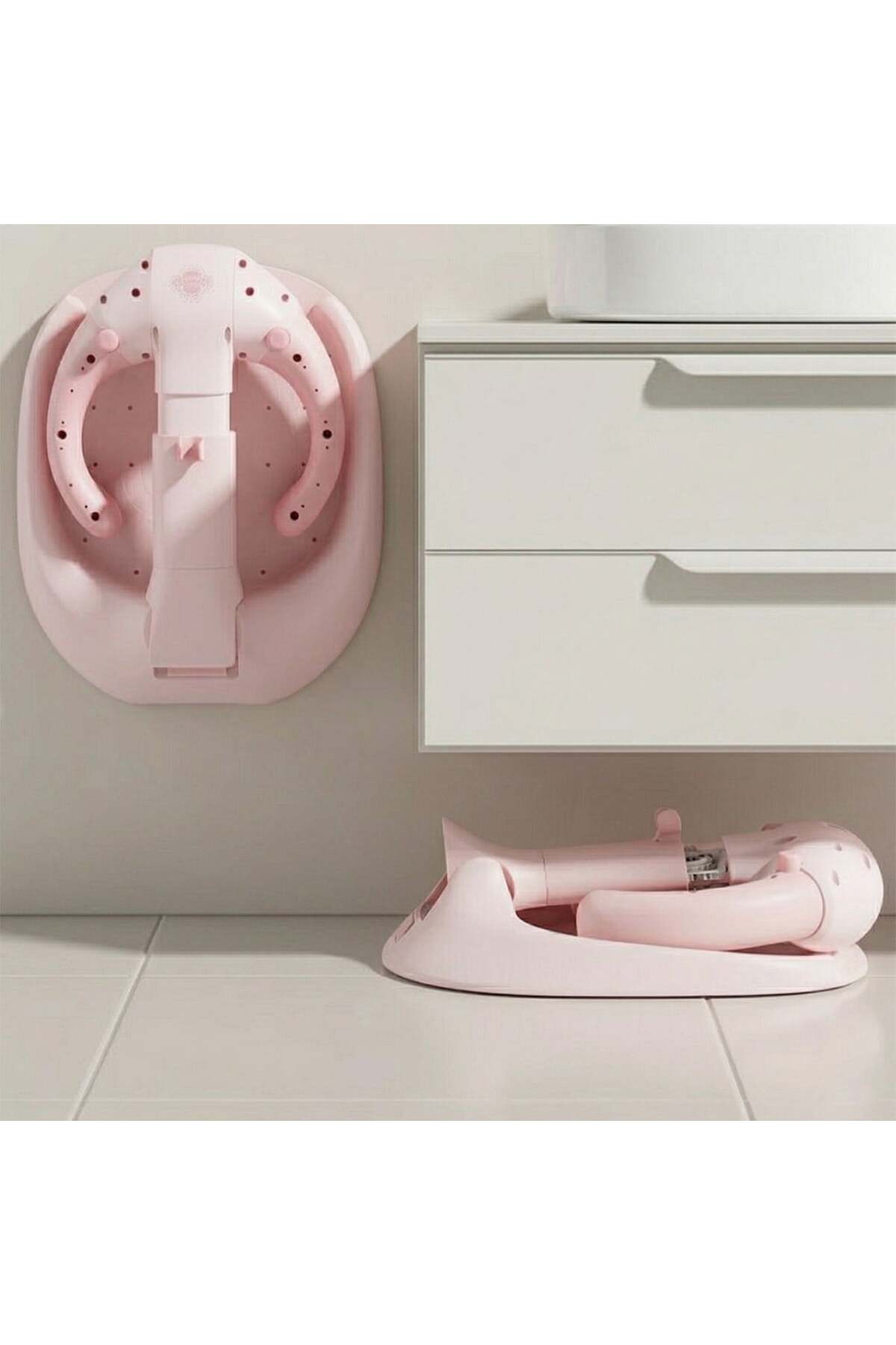 SUNUP SN-29260 Pembe Bebek Banyo Yardımcısı - Boy Ayarlı ve Ayaklı Yıkama Standı fotoğrafı 5 (önizleme)