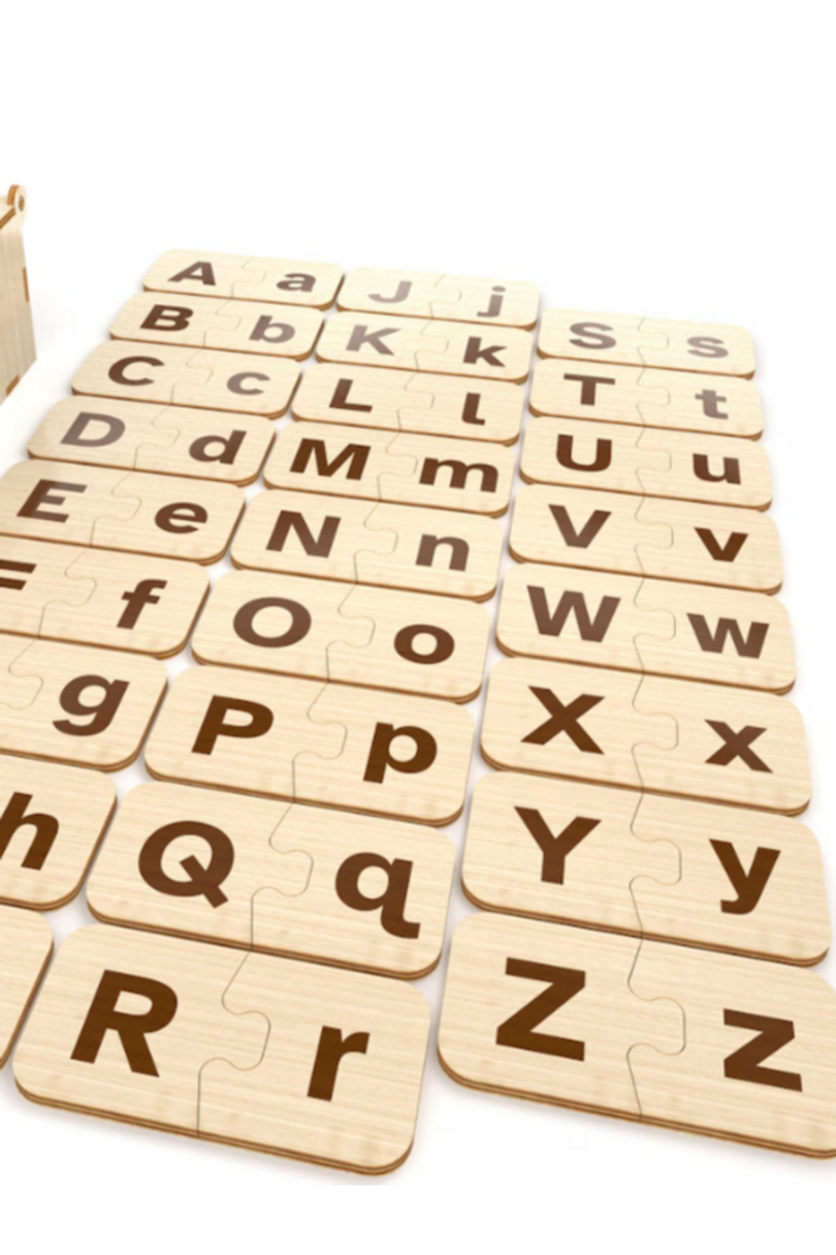 lupi Montessori Ahşap Alfabe Kartları Abece Puzzle Tasarımı fotoğrafı 2 (önizleme)