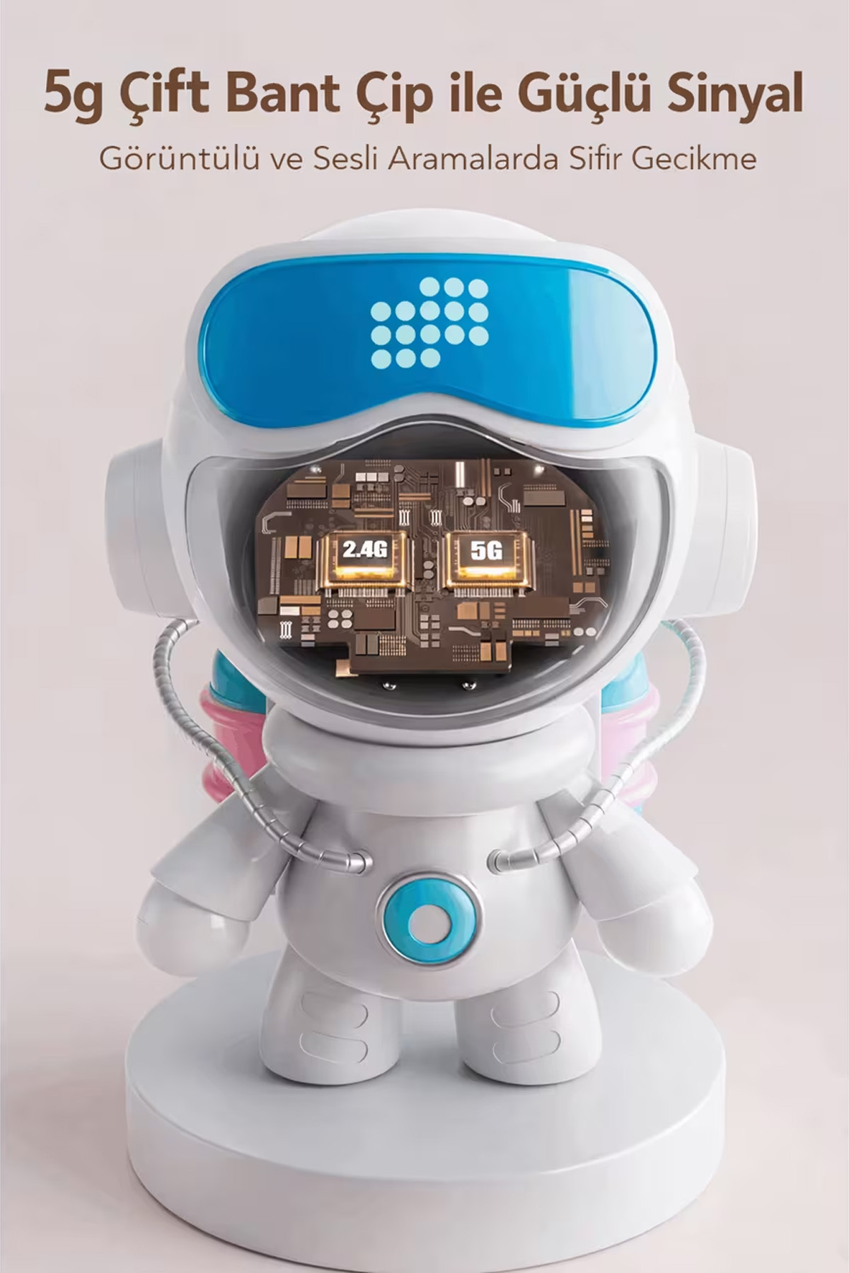 EXENAR Akıllı Robot IP Kamera 4K Ultra HD 2MP 360° DöneN Gece Görüşlü Smart Wifi Ev Çocuk Güvenlik Kamerası fotoğrafı 5 (önizleme)
